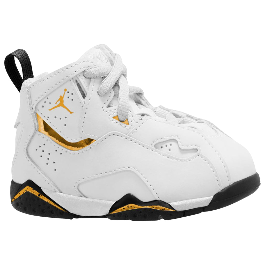 [343797-107] TODDLERS AIR JORDAN TRUE FLIGHT 'WHITE YELLOW OCHRE BLACK'