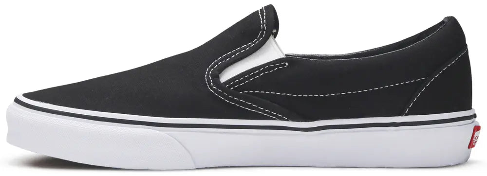 [VN000EYEBLK] MENS VANS UA CLASSIC SLIP-ON BLACK - BLACK/WHITE