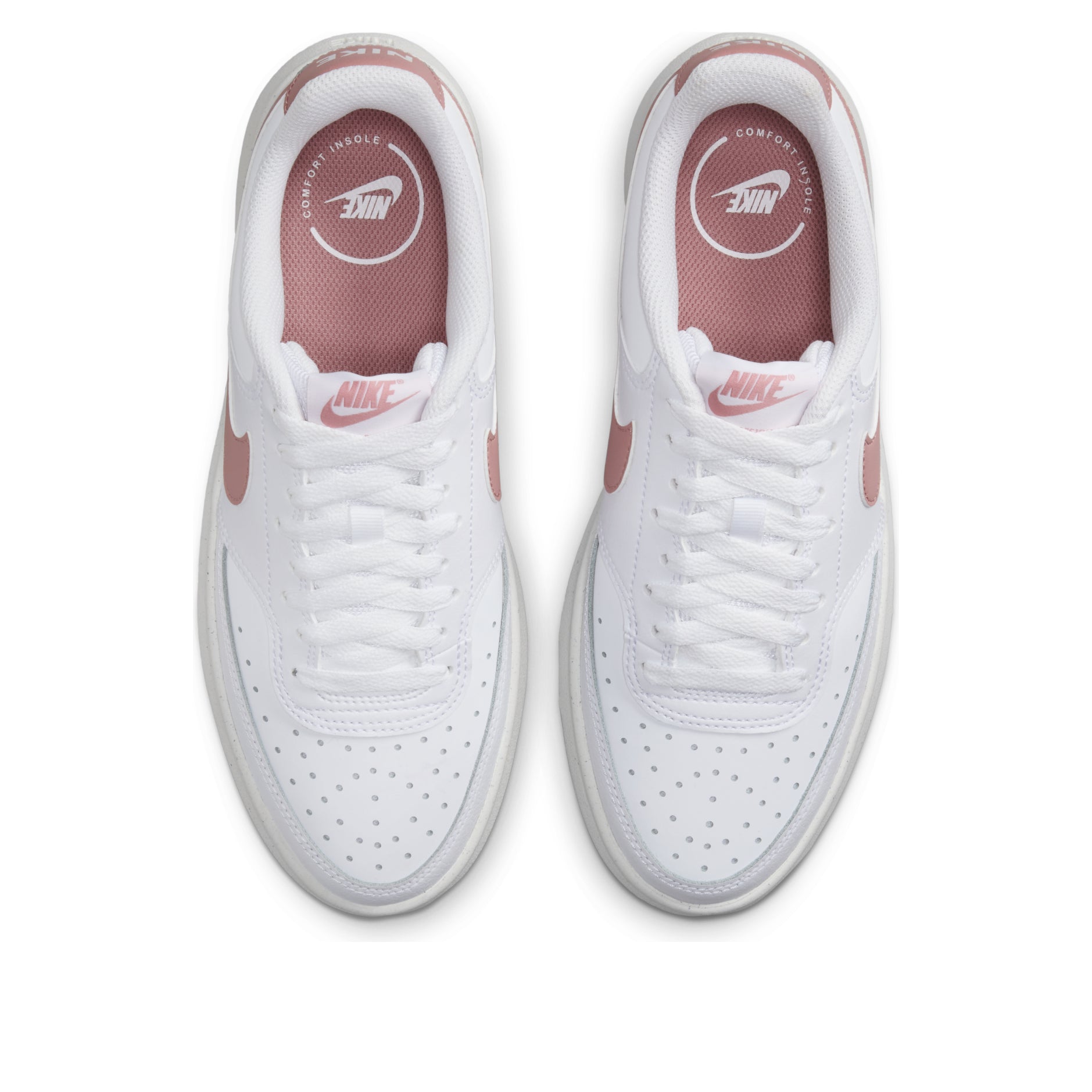 [DZ5394-102] WOMENS NIKE COURT VISION ALTA LEATHER 'SAIL RED STARDUST'