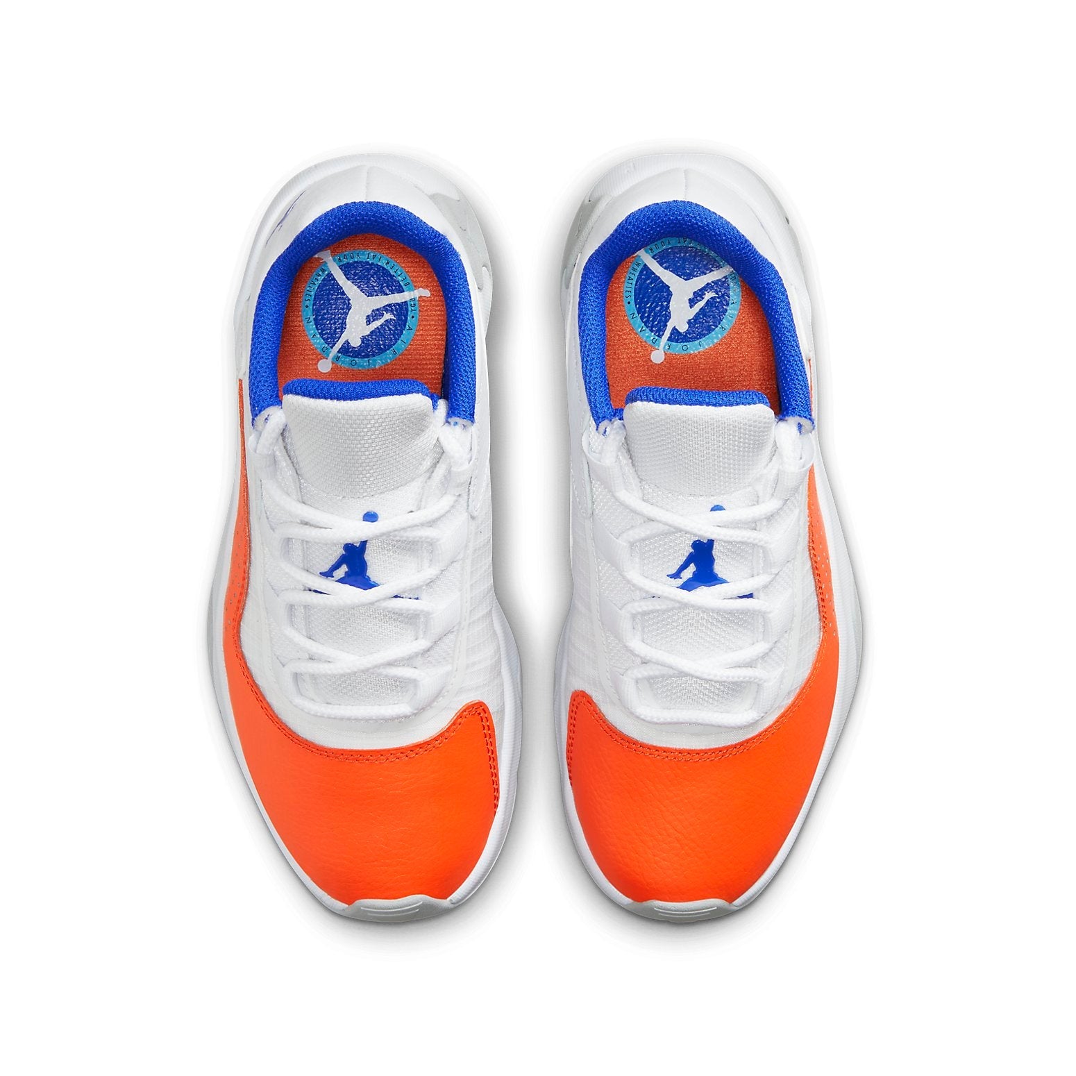 [CZ0907-108] GRADE SCHOOL AIR JORDAN 11 CMFT LOW 'WHITE SAFETY ORANGE HYPER ROYAL'