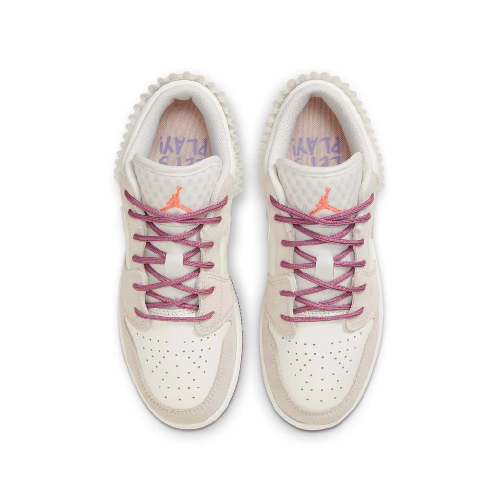 [FQ8094-100] GRADE SCHOOL AIR JORDAN RETRO 1 LOW ALT SE 'SAIL LEGEND LIGHT BROWN'