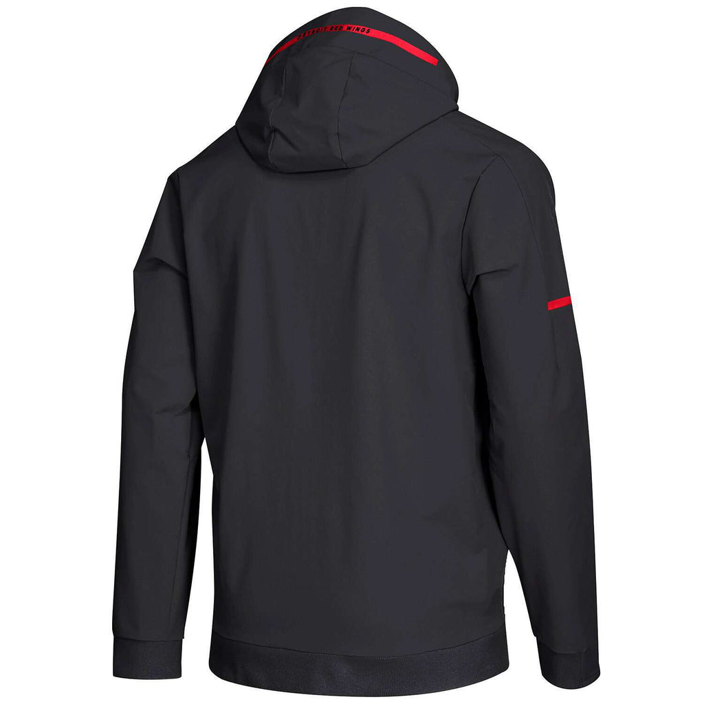 [ D77159 ] Mens Adidas NHL Detroit Red Wings Woven Full Zip Hoodie