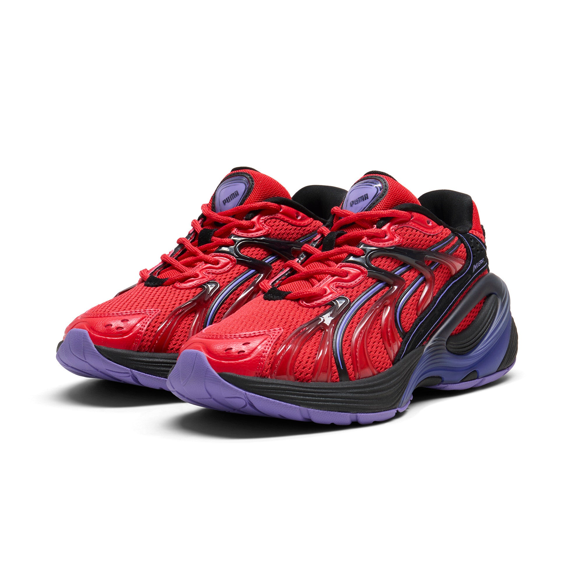 [402901-01] GRADE SCHOOL PUMA INVERSE REV 'RED BLACK'