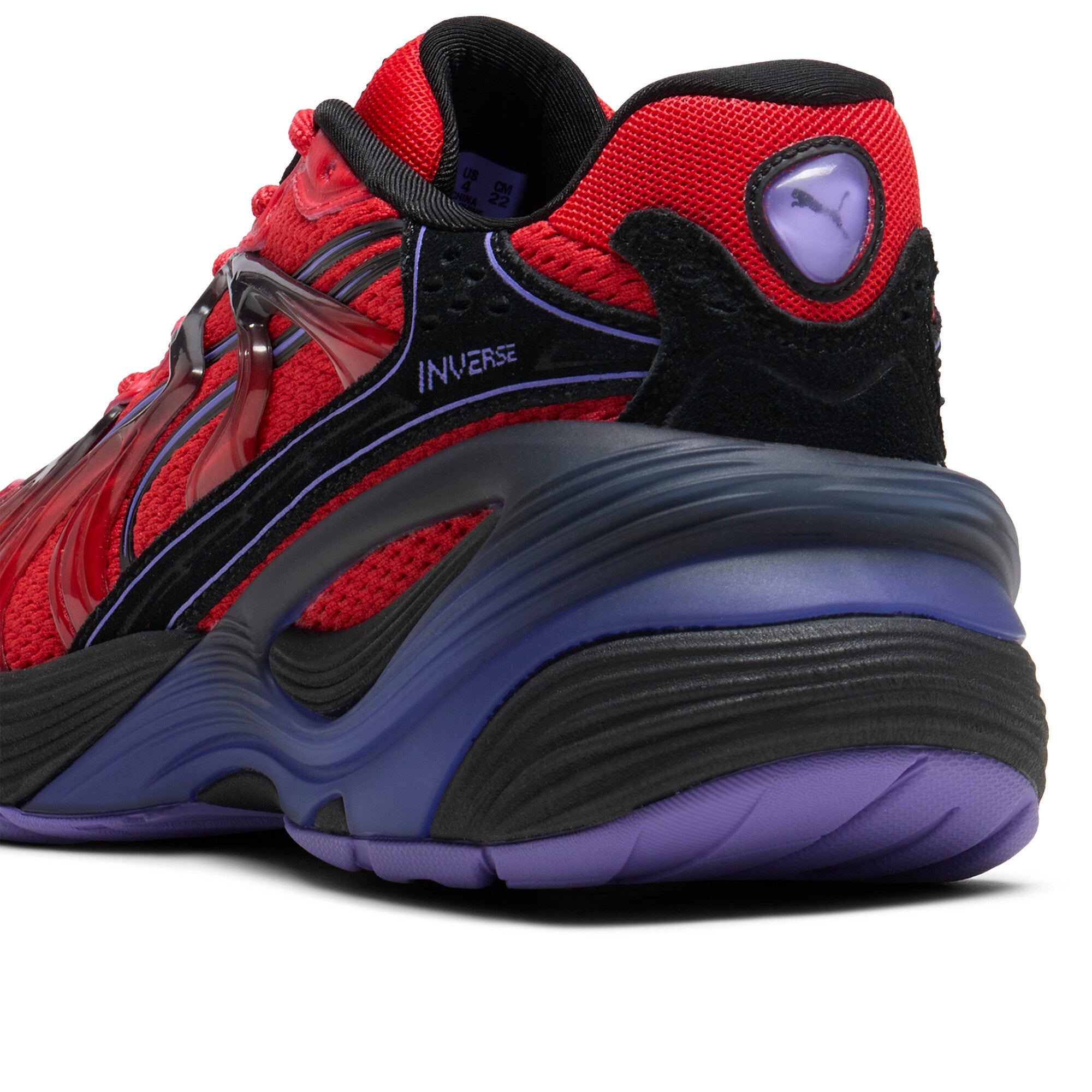 [402901-01] GRADE SCHOOL PUMA INVERSE REV 'RED BLACK'
