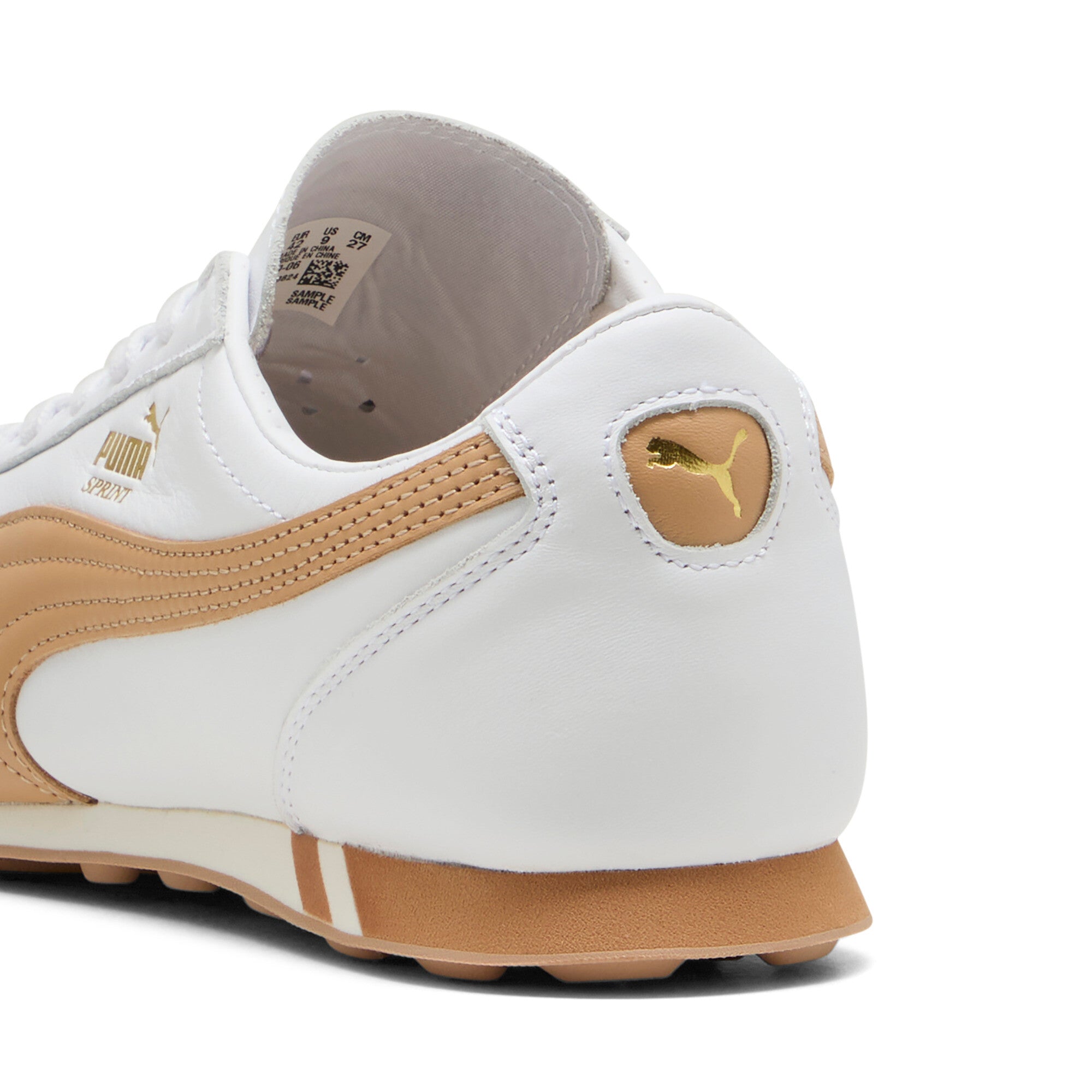 [402960-06] MENS PUMA SPRINT 'WHITE/PUTTY'