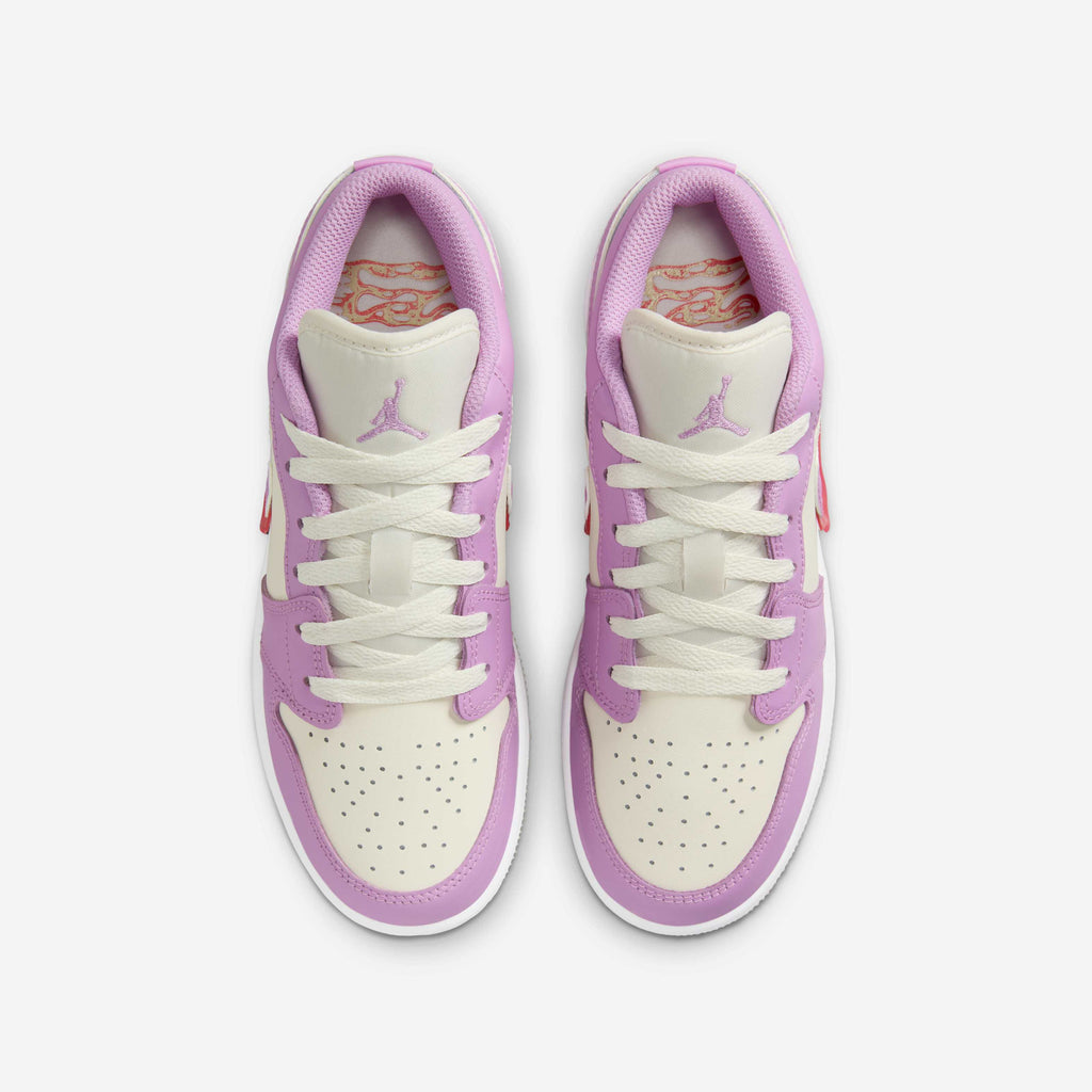 [HJ5961-500] GRADE SCHOOL AIR JORDAN RETRO 1 LOW SE FEM 'PEANUT BUTTER & JELLY'