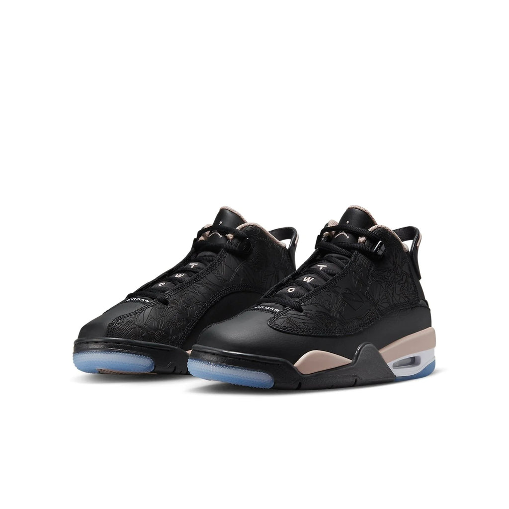 [DV1360-021] GRADE SCHOOL AIR JORDAN DUB ZERO 'BLACK WHITE FOSSIL STONE'