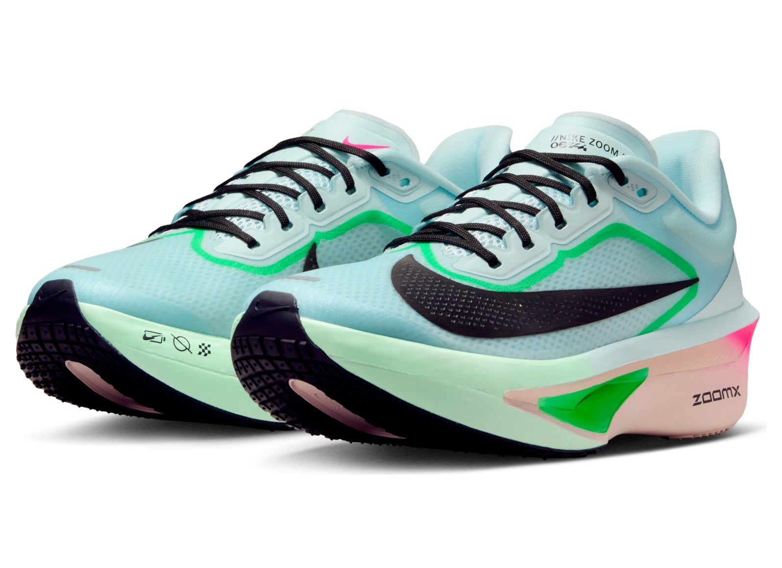 [FN8455-402] WOMENS NIKE ZOOM FLY 6 'GLACIER ICE HYPER PINK GREEN'