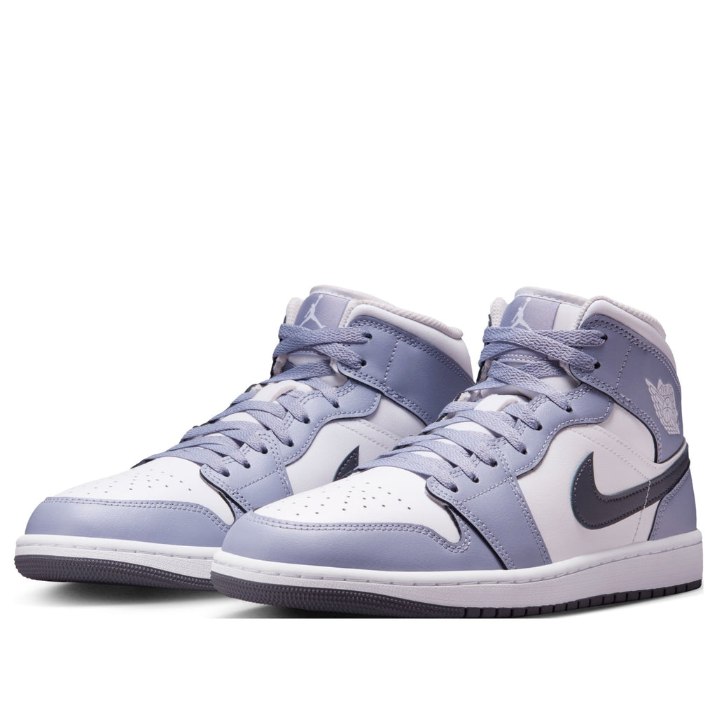 [DQ8426-145] MENS AIR JORDAN RETRO 1 MID 'WHITE INDIGO HAZE'