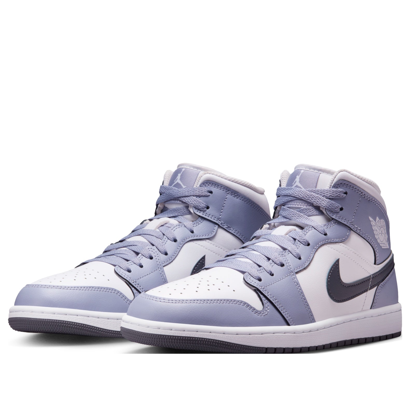 [DQ8426-145] MENS AIR JORDAN RETRO 1 MID 'WHITE INDIGO HAZE'