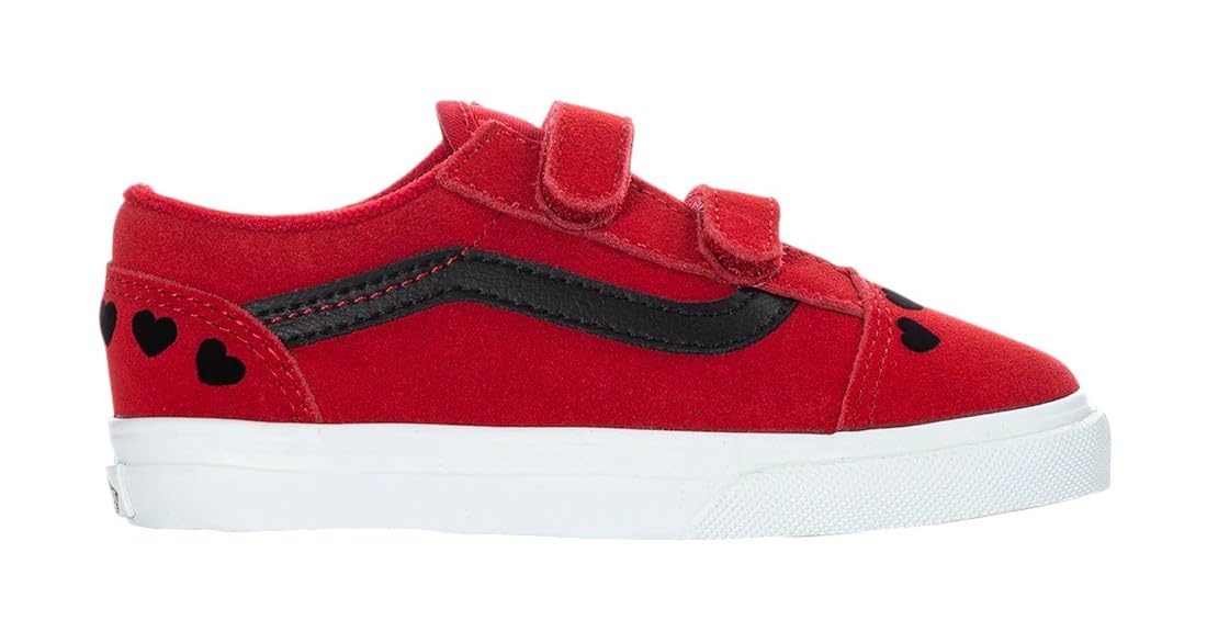 [VN0009RCREB] TODDLERS VANS OLD SKOOL V - RED/BLACK