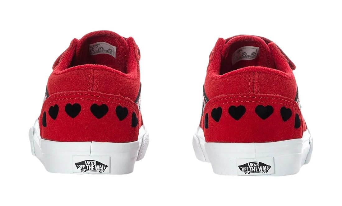 [VN0009RCREB] TODDLERS VANS OLD SKOOL V - RED/BLACK