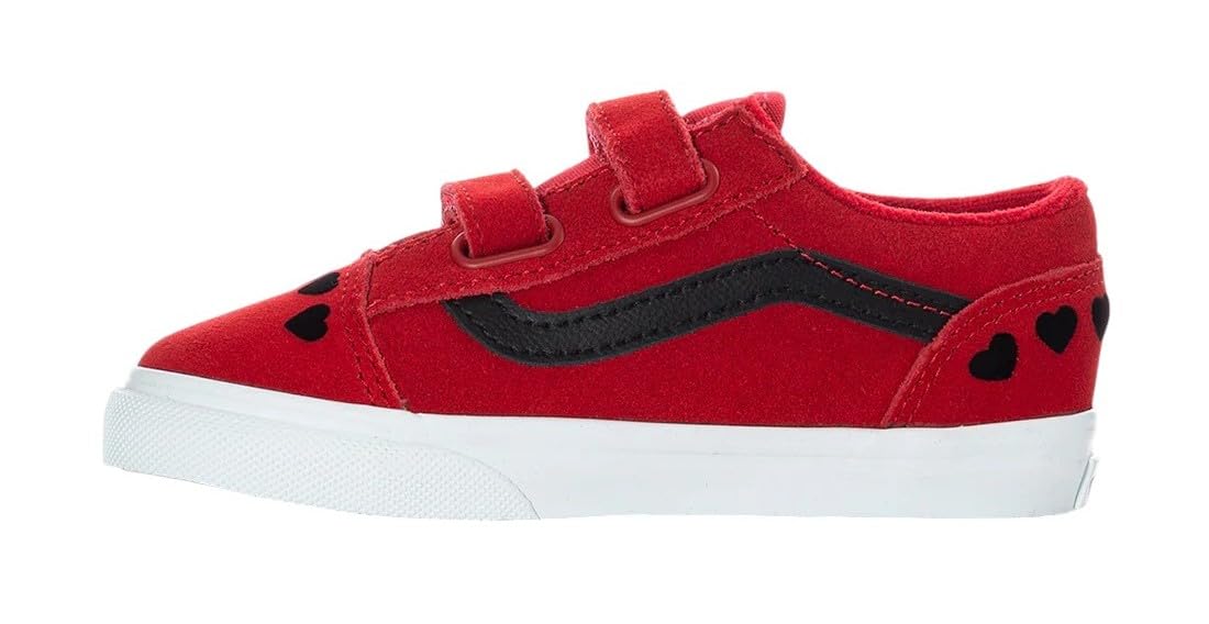 [VN0009RCREB] TODDLERS VANS OLD SKOOL V - RED/BLACK