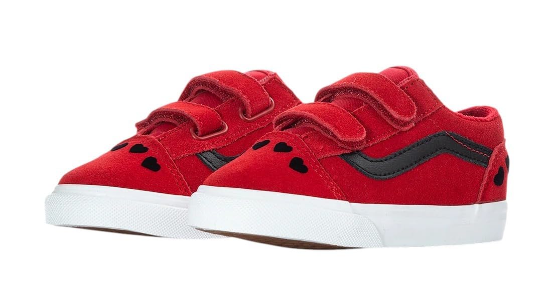 [VN0009RCREB] TODDLERS VANS OLD SKOOL V - RED/BLACK