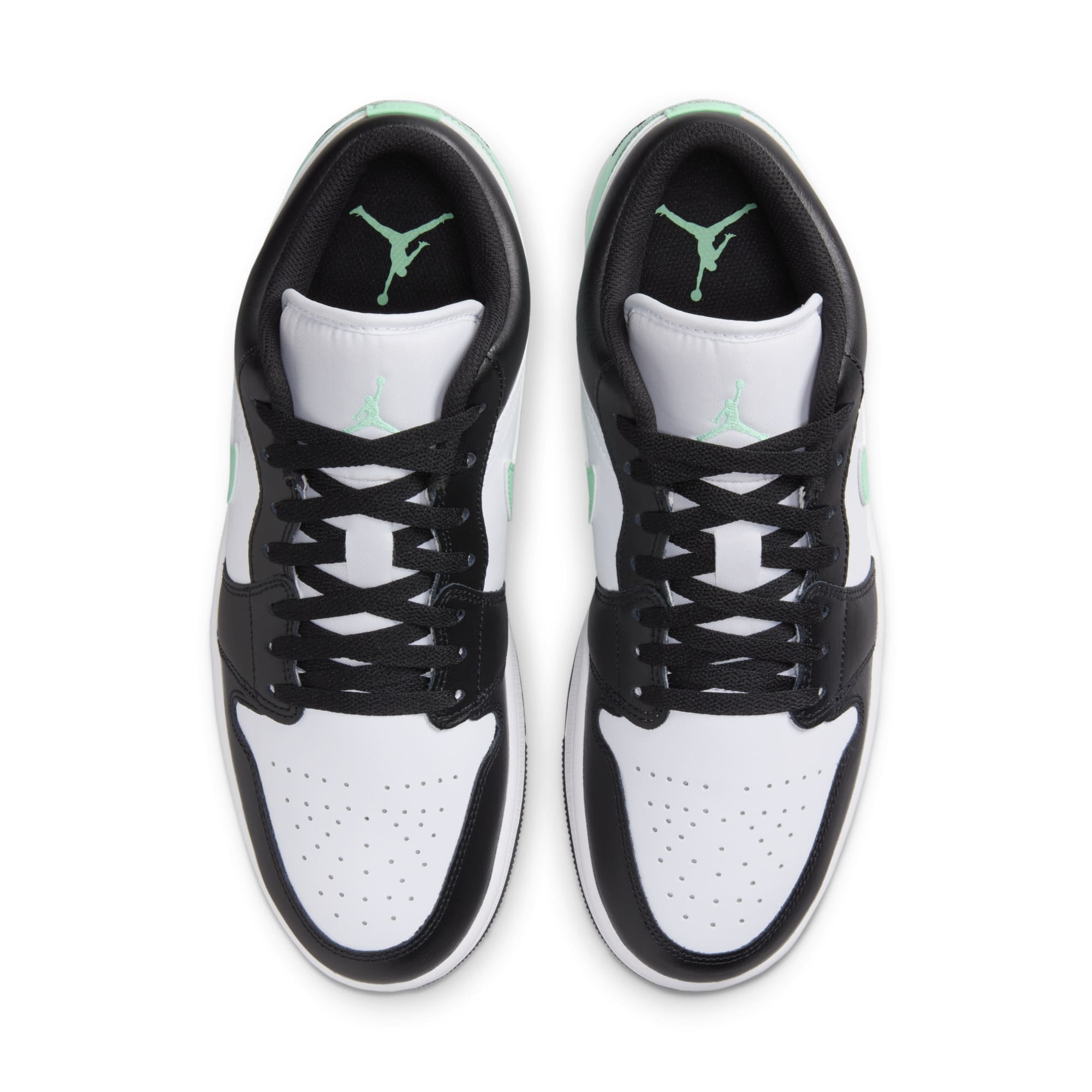[553558-131] Mens Air Jordan RETRO 1 LOW 'GREEN GLOW'