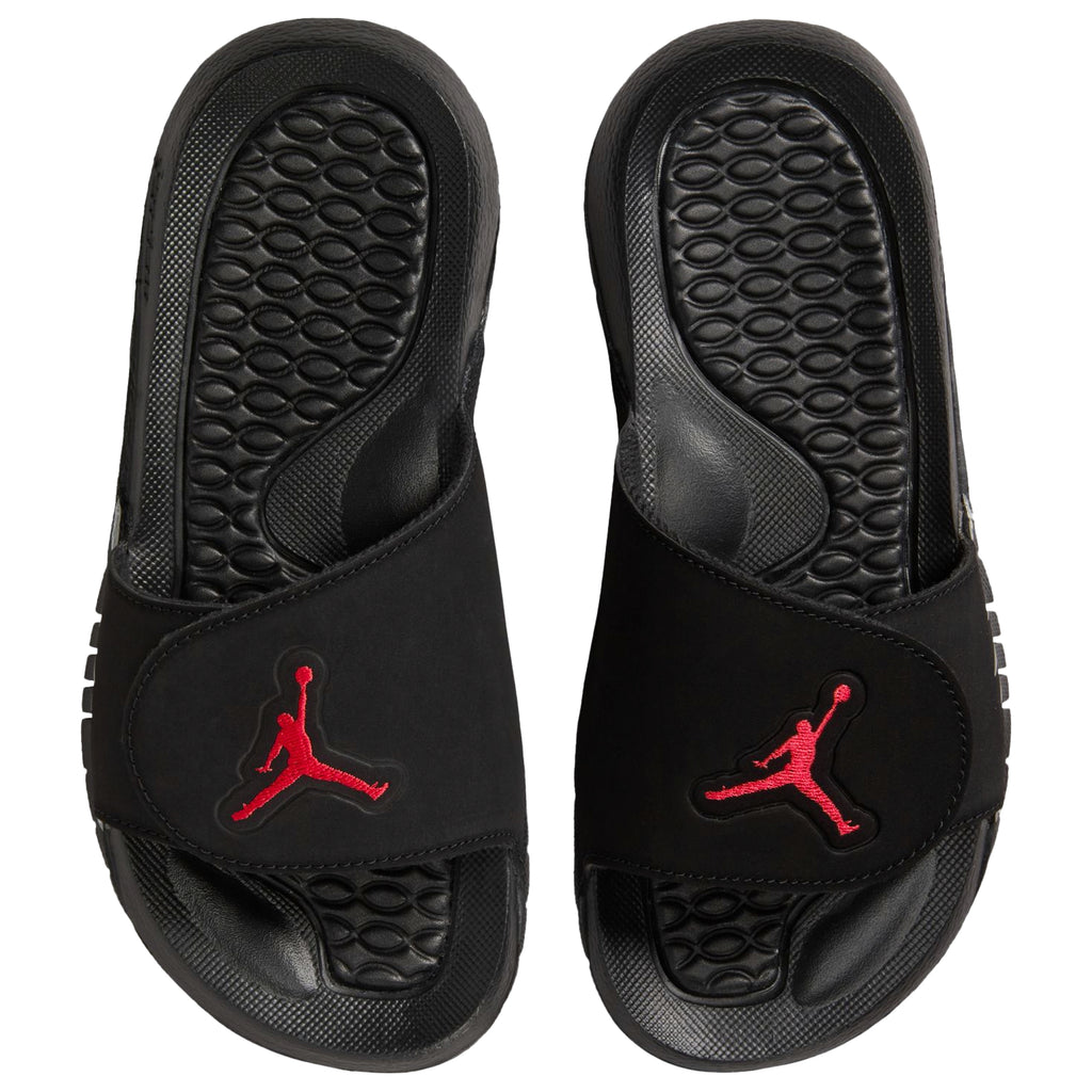 [555511-061] GRADE SCHOOL AIR JORDAN HYDRO 5 RETRO SLIDE 'BLACK METALLIC'