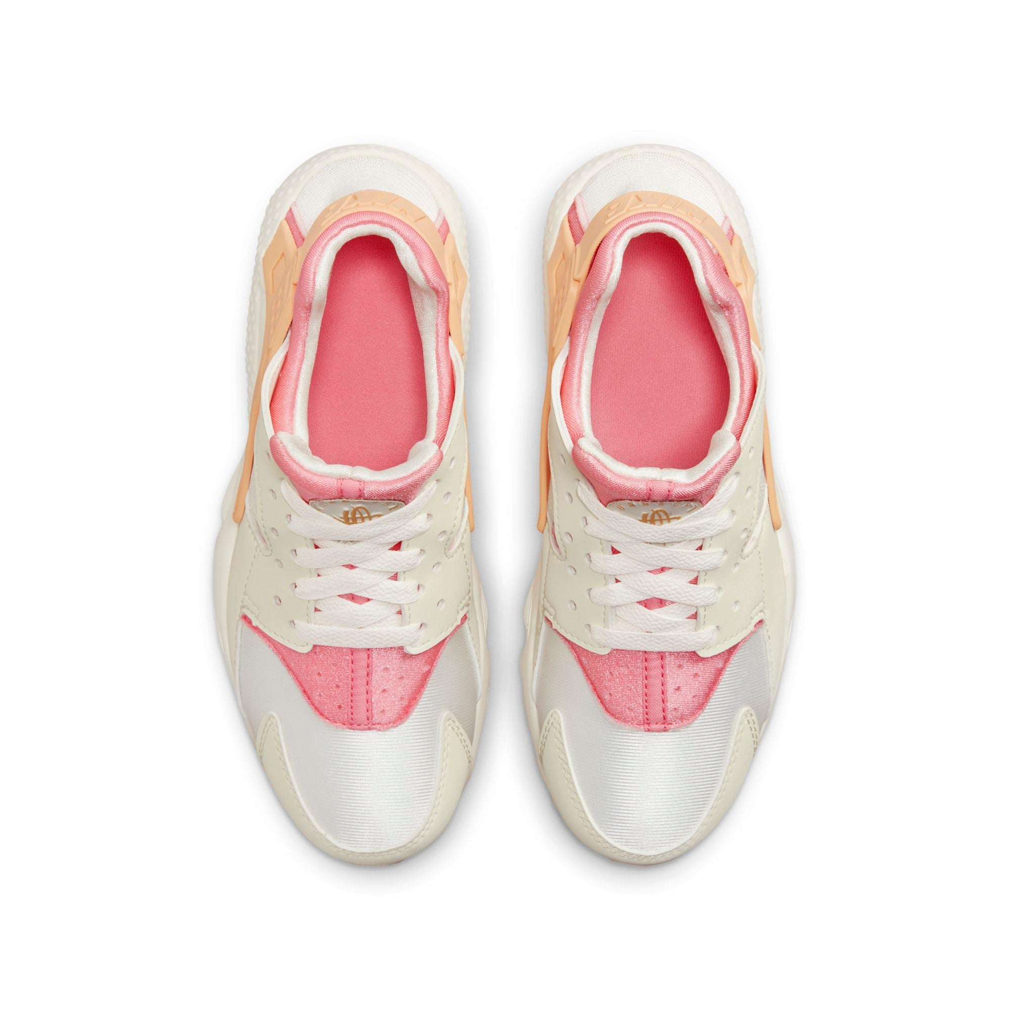 [654275-118] Grade School Nike HUARACHE RUN GS 'SAIL CORAL CHALK'