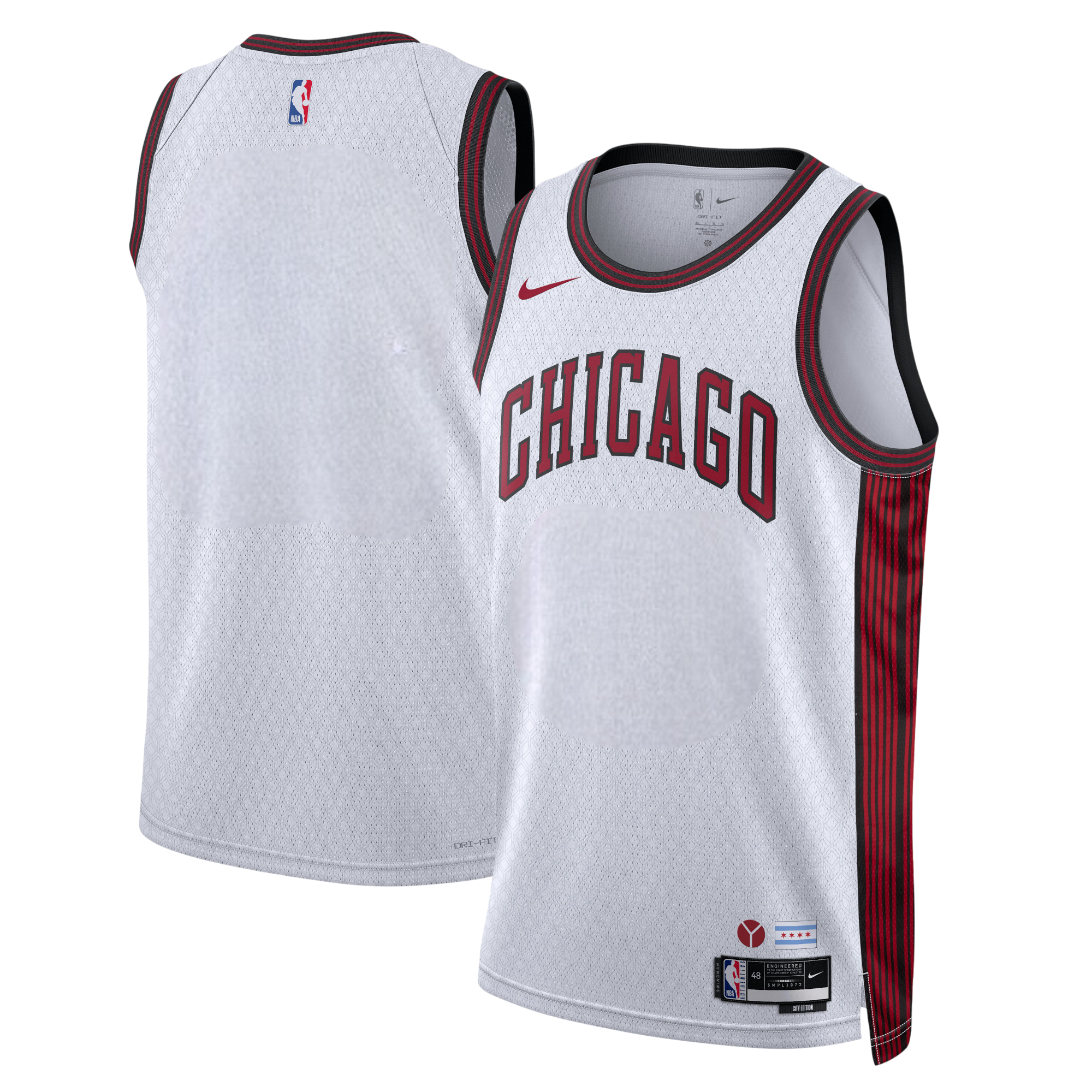 [DO9622-100] MENS NIKE NBA CHICAGO BULLS CITY SWINGMAN JERSEY 2022-23