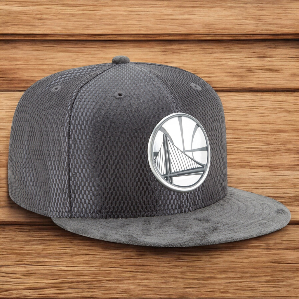 [11471393] Mens New Era NBA Golden State Warriors On Court 2017 Suede 59Fifty