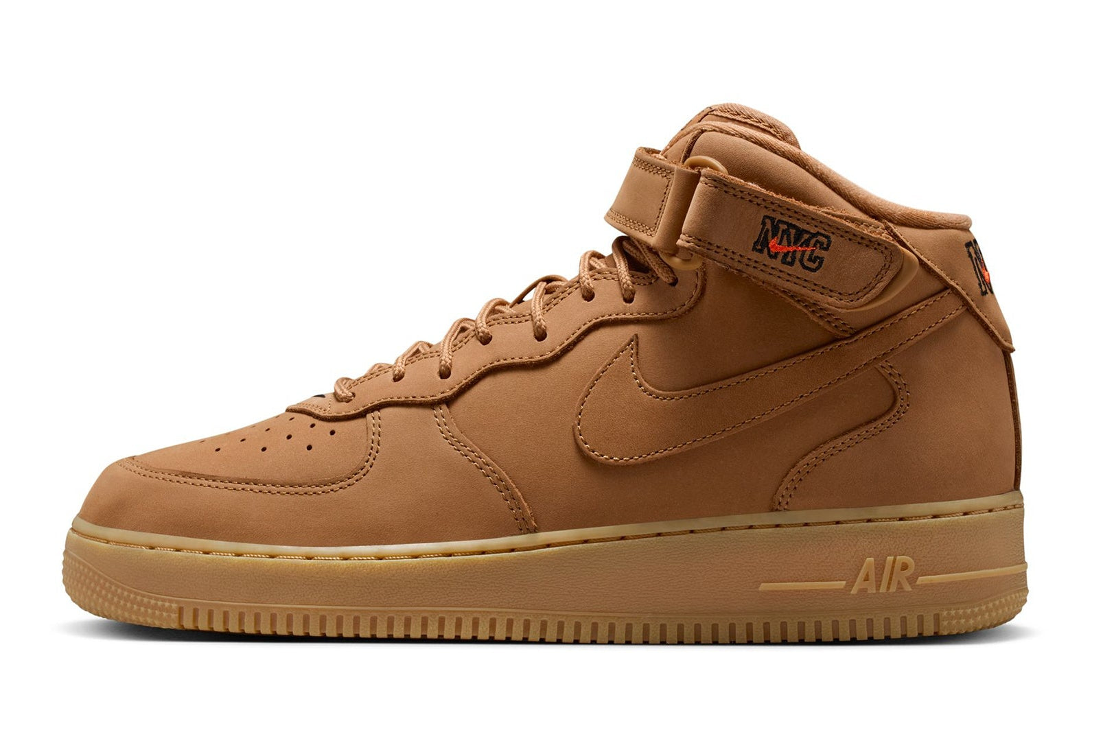 [715889-201] MENS NIKE AIR FORCE 1 MID '07 PREMIUM 'FLAX NYC'