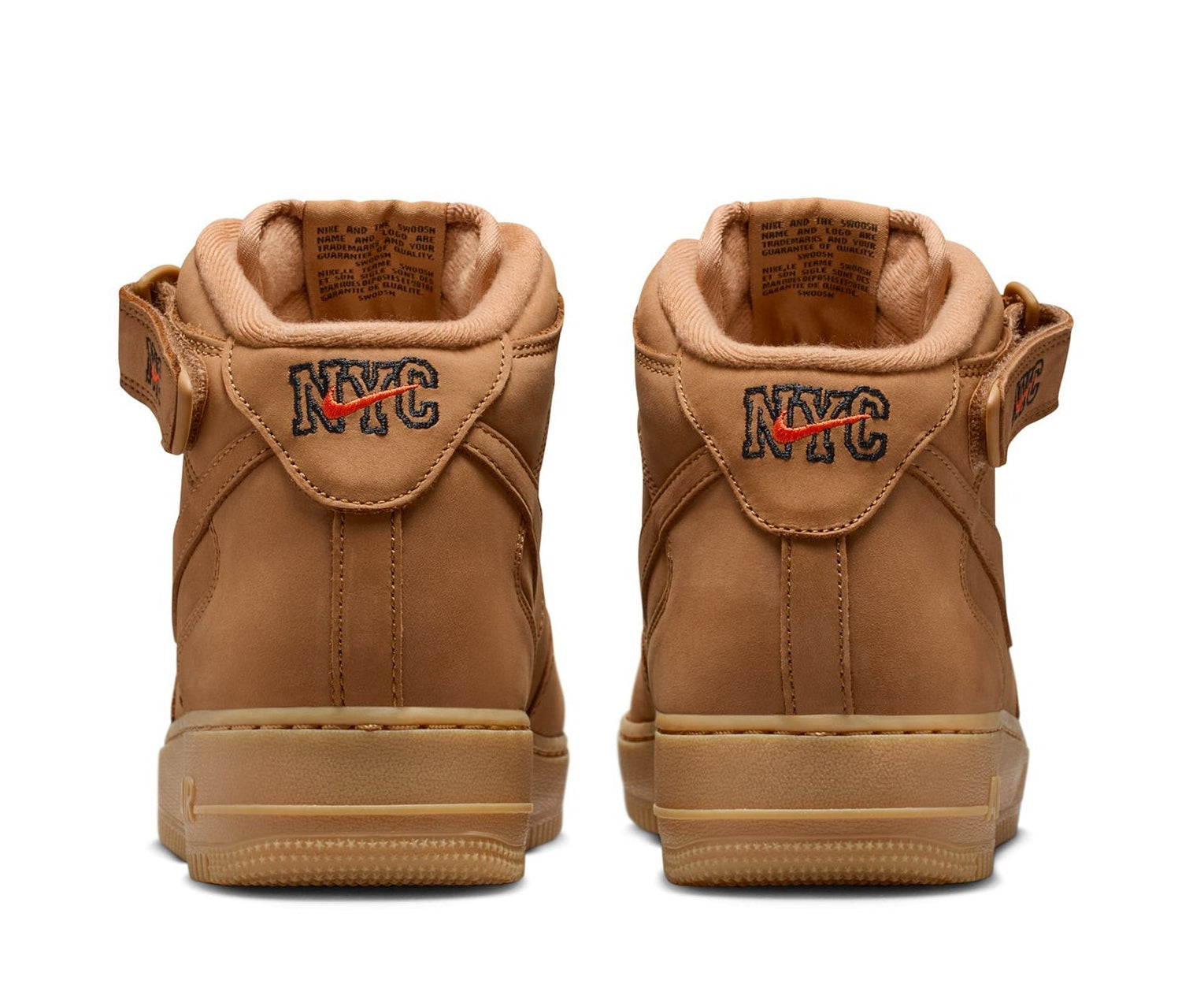 [715889-201] MENS NIKE AIR FORCE 1 MID '07 PREMIUM 'FLAX NYC'