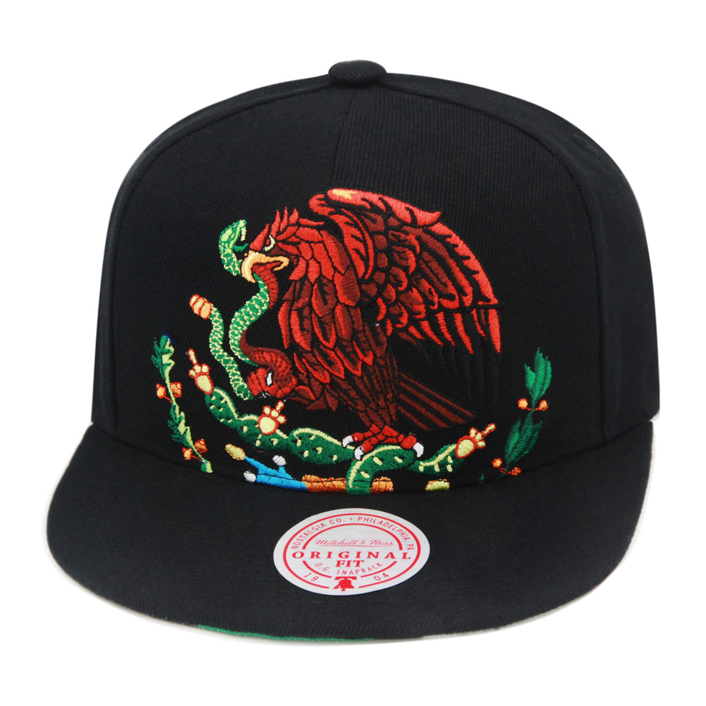 Mens Mitchell & Ness BRANDED CROPPED EAGLE SNAPBACK - MEXICAN FLAG