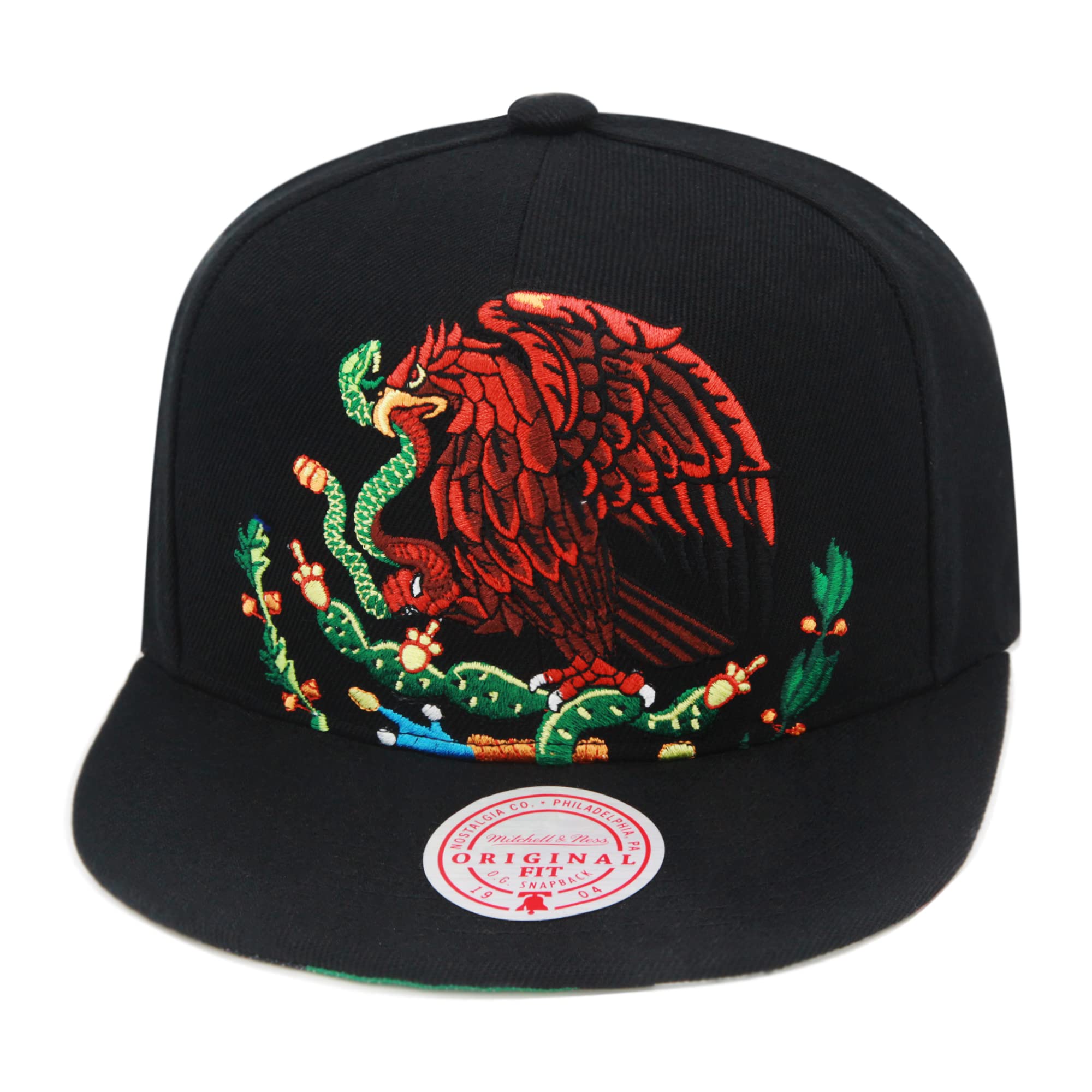 Mens Mitchell & Ness BRANDED CROPPED EAGLE SNAPBACK - MEXICAN FLAG
