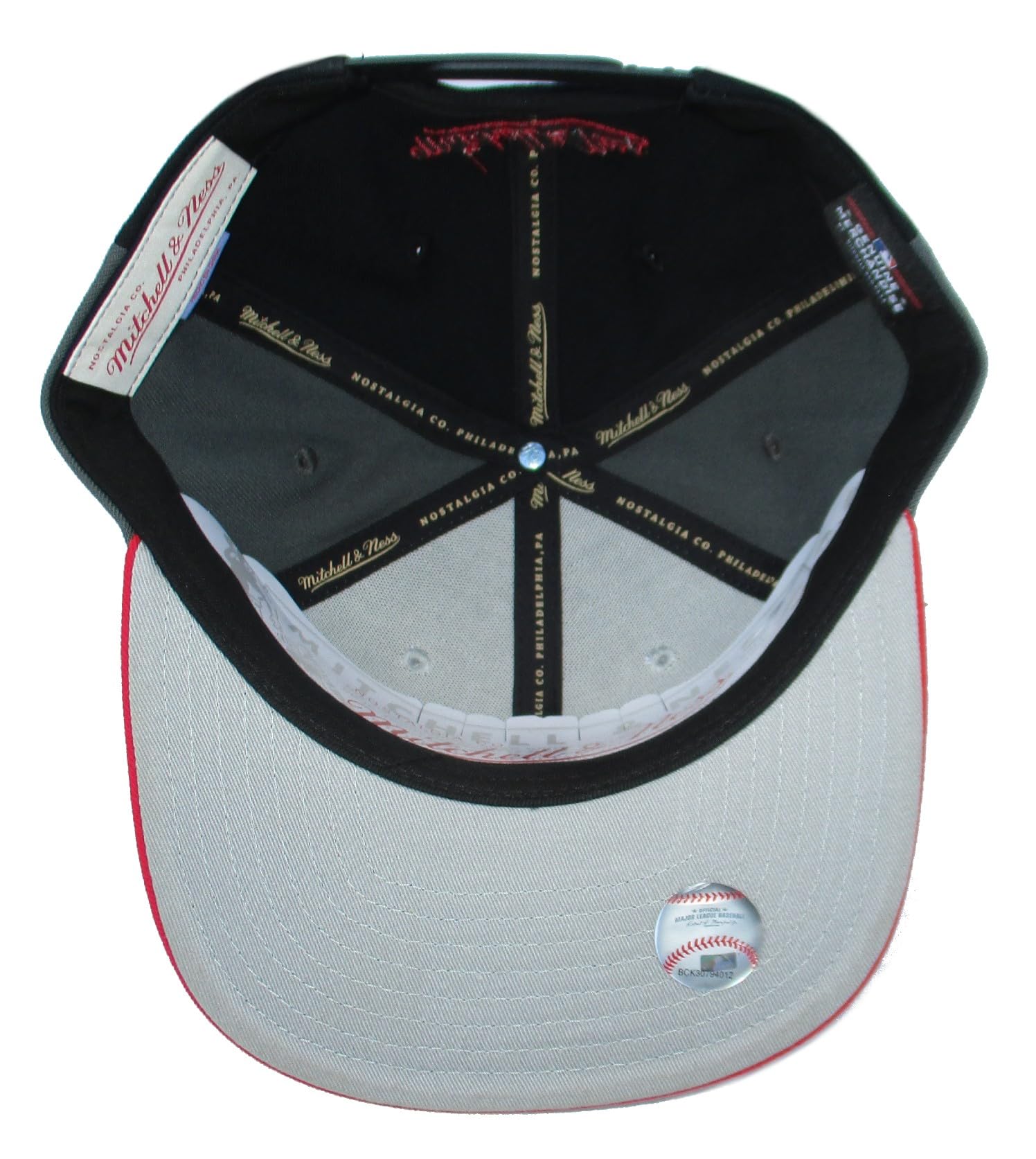 MENS MITCHELL & NESS MLB TRIPLE PLAY LIBERTY SNAPBACK COOP REDS