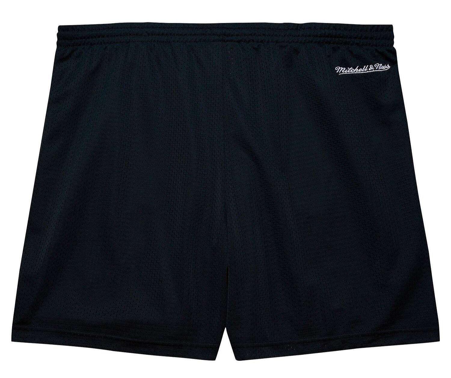 MENS MITCHELL & NESS NBA GAMEDAY MESH 7IN SHORTS VINTAGE LOGO SPURS