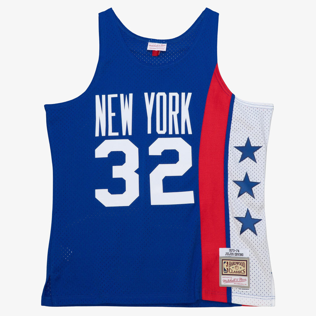 MENS MITCHELL & NESS DARK JERSEY NETS 1973 JULIUS ERVING