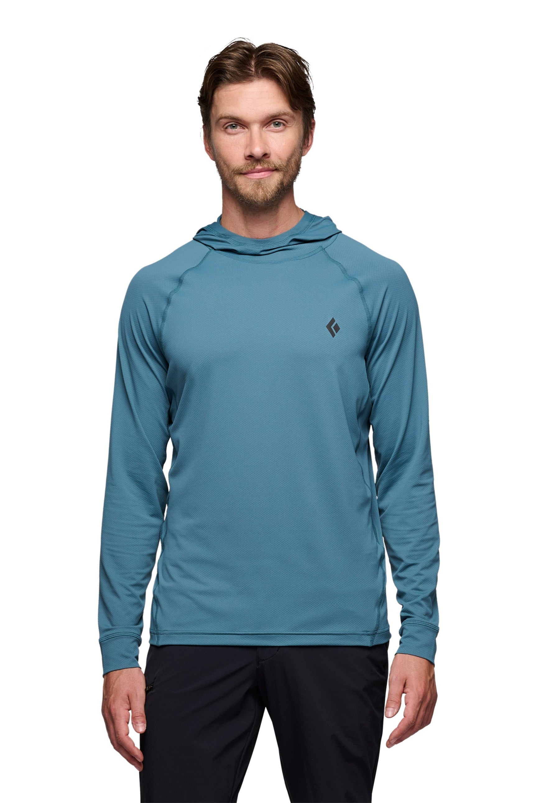 [AP7520204064] MENS BLACK DIAMOND ALPENGLOW UPF 50+ HOODY
