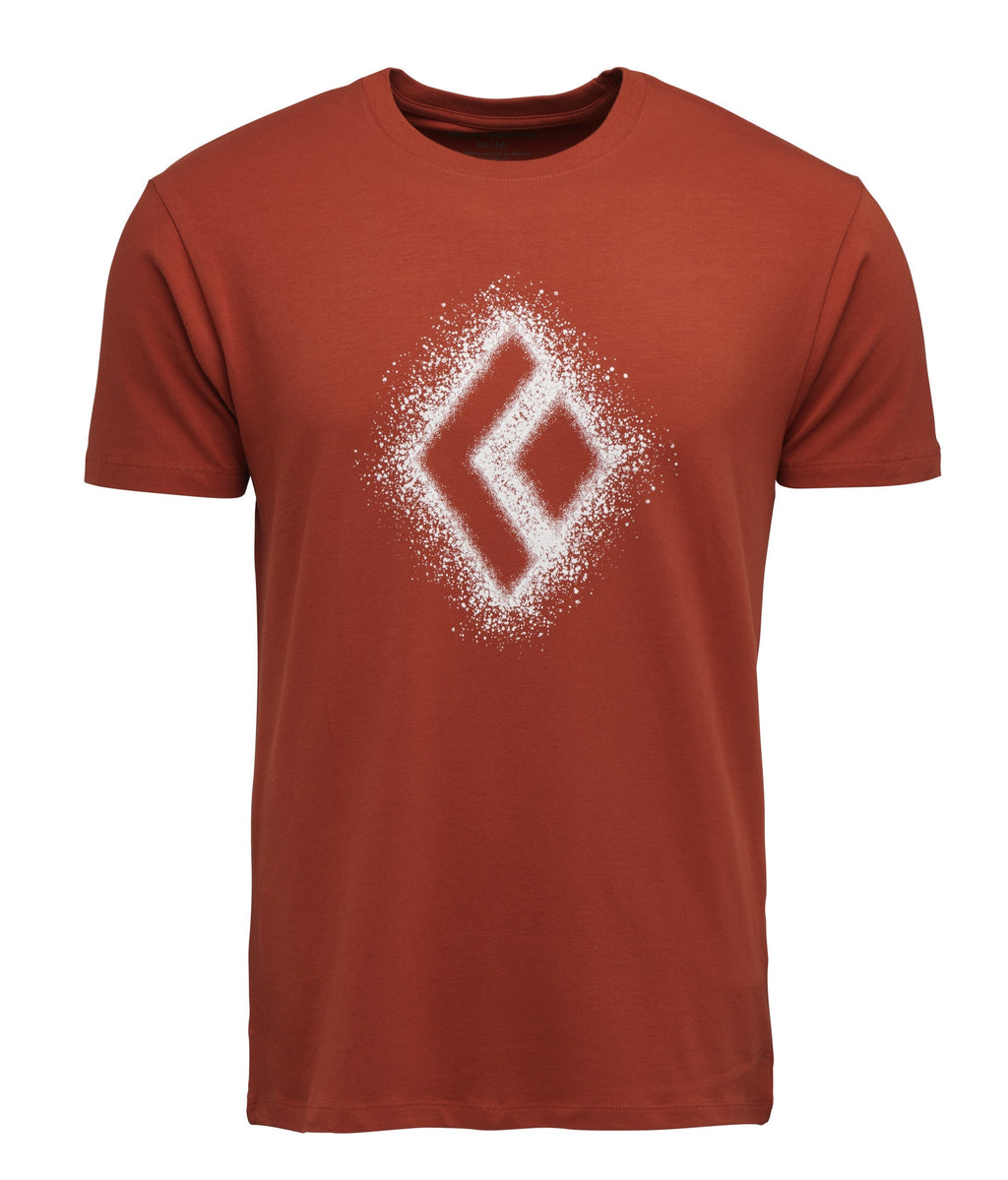 MENS BLACK DIAMOND CHALKED UP 2.0 SS SHORT SLEEVE T-SHIRT TEE SHIRT