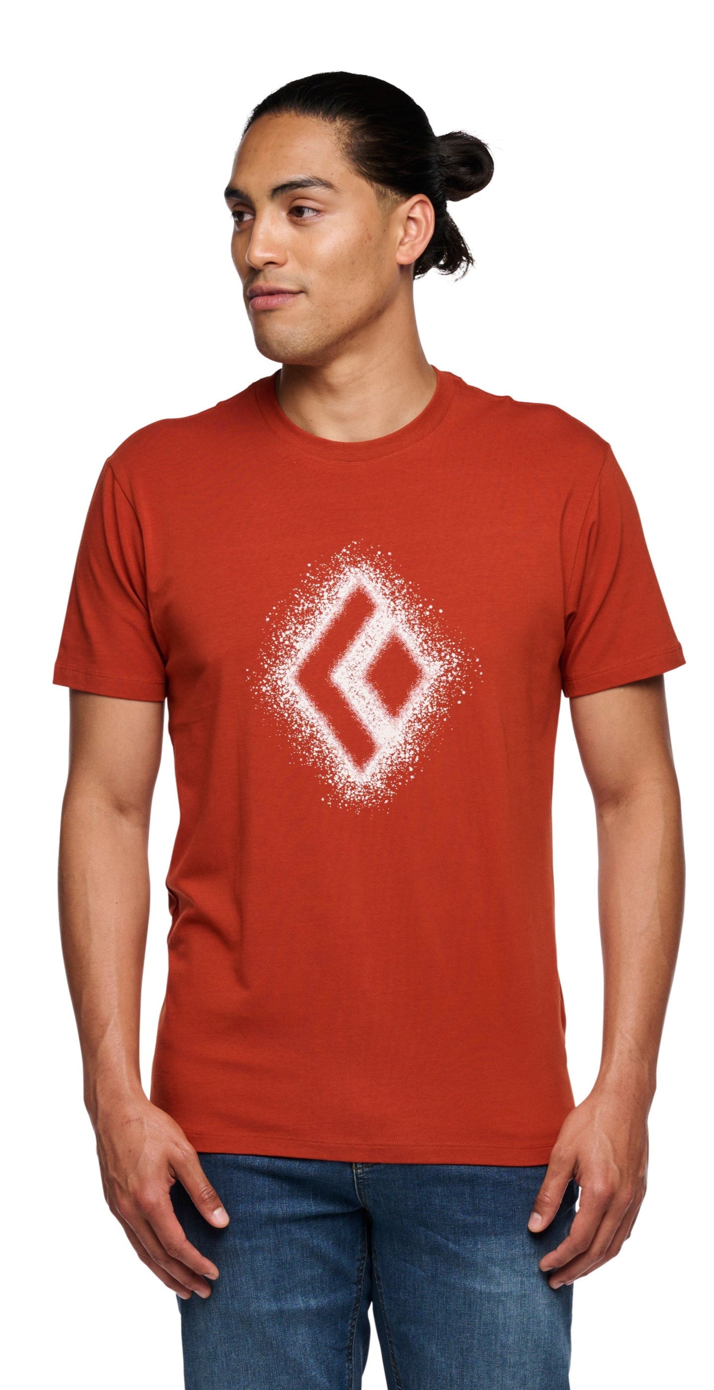 MENS BLACK DIAMOND CHALKED UP 2.0 SS SHORT SLEEVE T-SHIRT TEE SHIRT