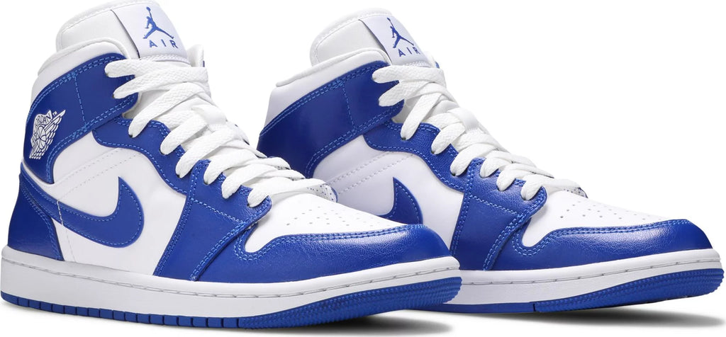 [BQ6472-104] Womens Air Jordan Retro 1 Mid 'Kentucky Blue'