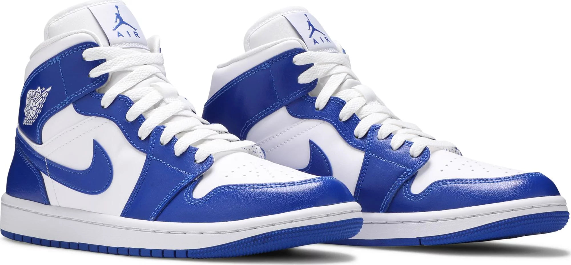 [BQ6472-104] Womens Air Jordan Retro 1 Mid 'Kentucky Blue'