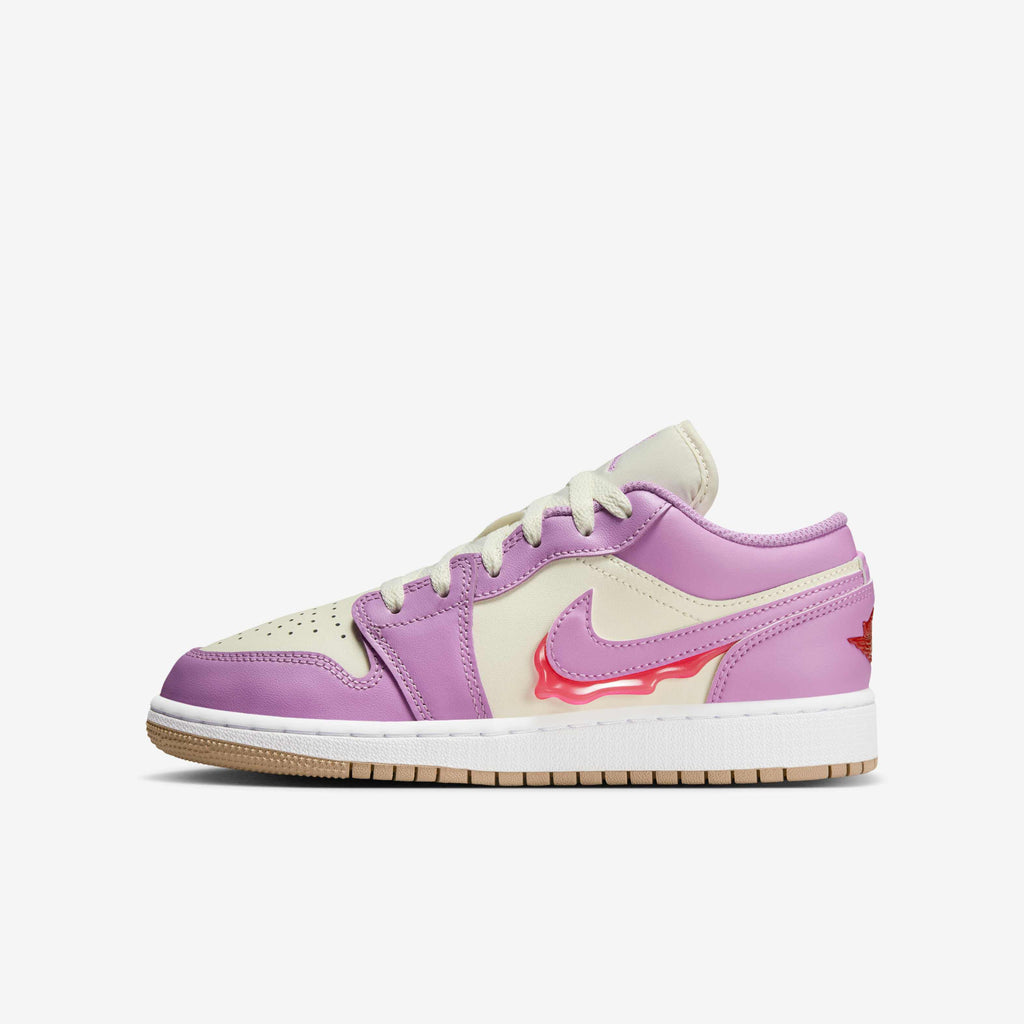 [HJ5961-500] GRADE SCHOOL AIR JORDAN RETRO 1 LOW SE FEM 'PEANUT BUTTER & JELLY'