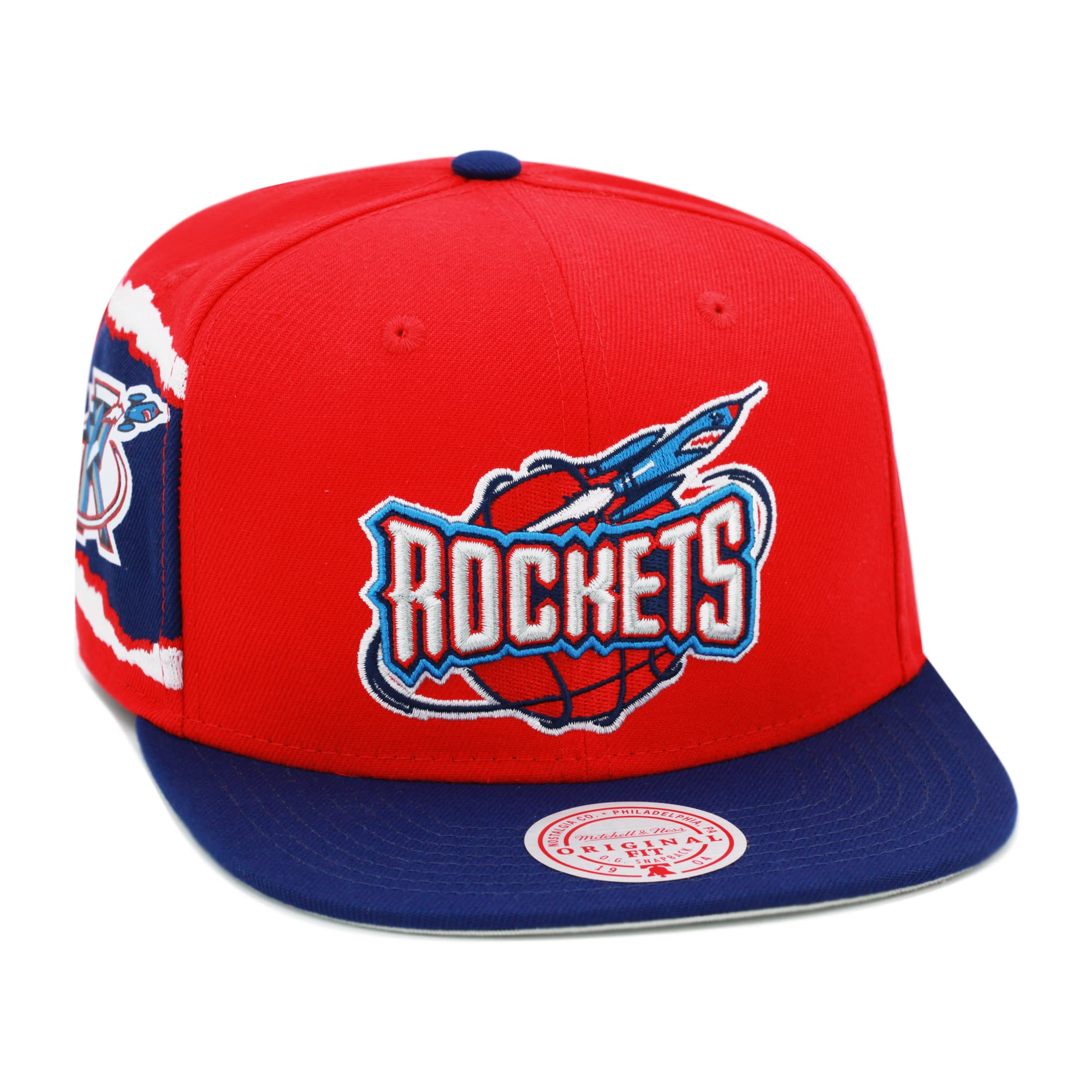 MENS MITCHELL & NESS NBA JUMBOTRON SNAPBACK HWC ROCKETS - RED-ROYAL
