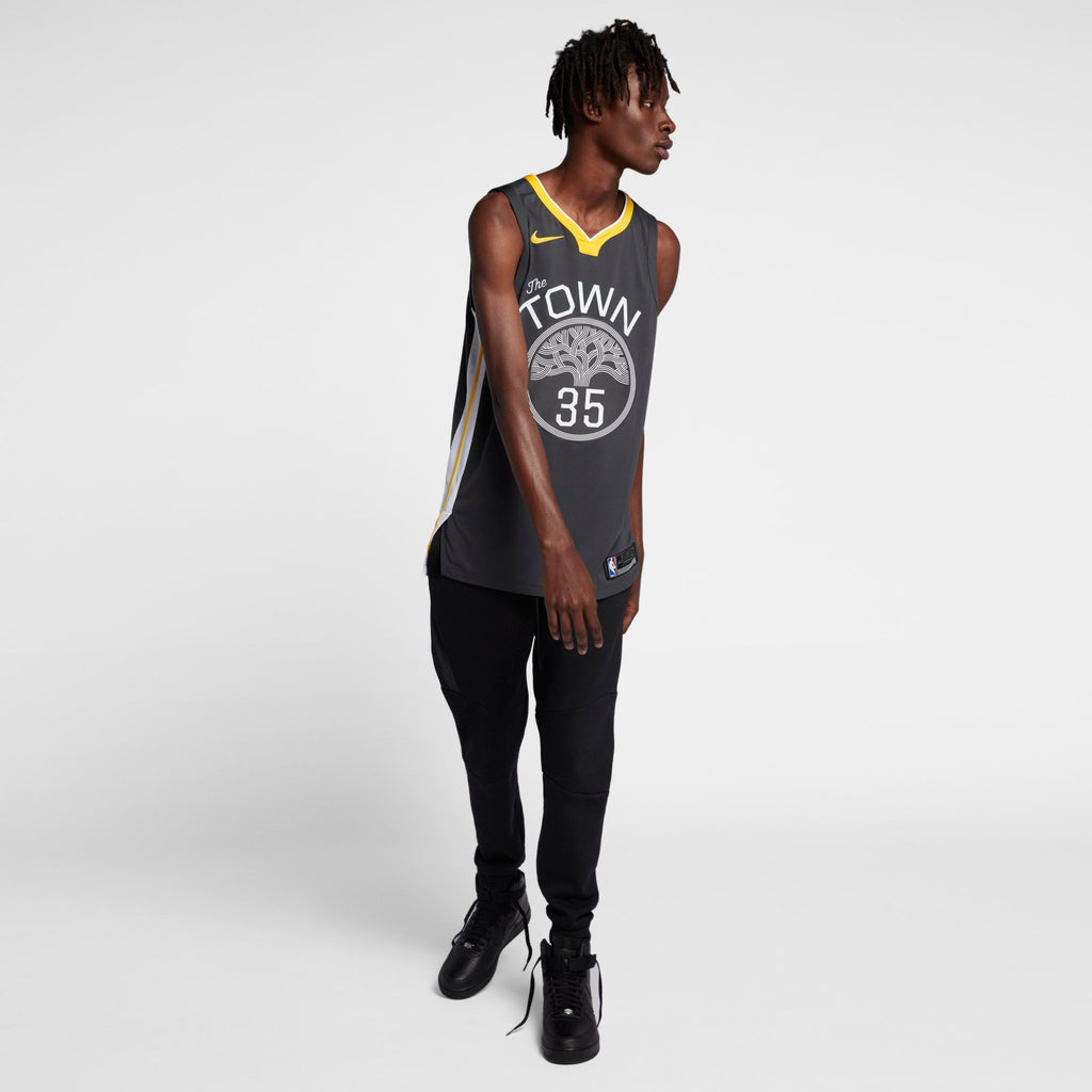 [863152-061] Mens Nike NBA Golden State Warriors The Town Authentic Jersey - Kevin Durant