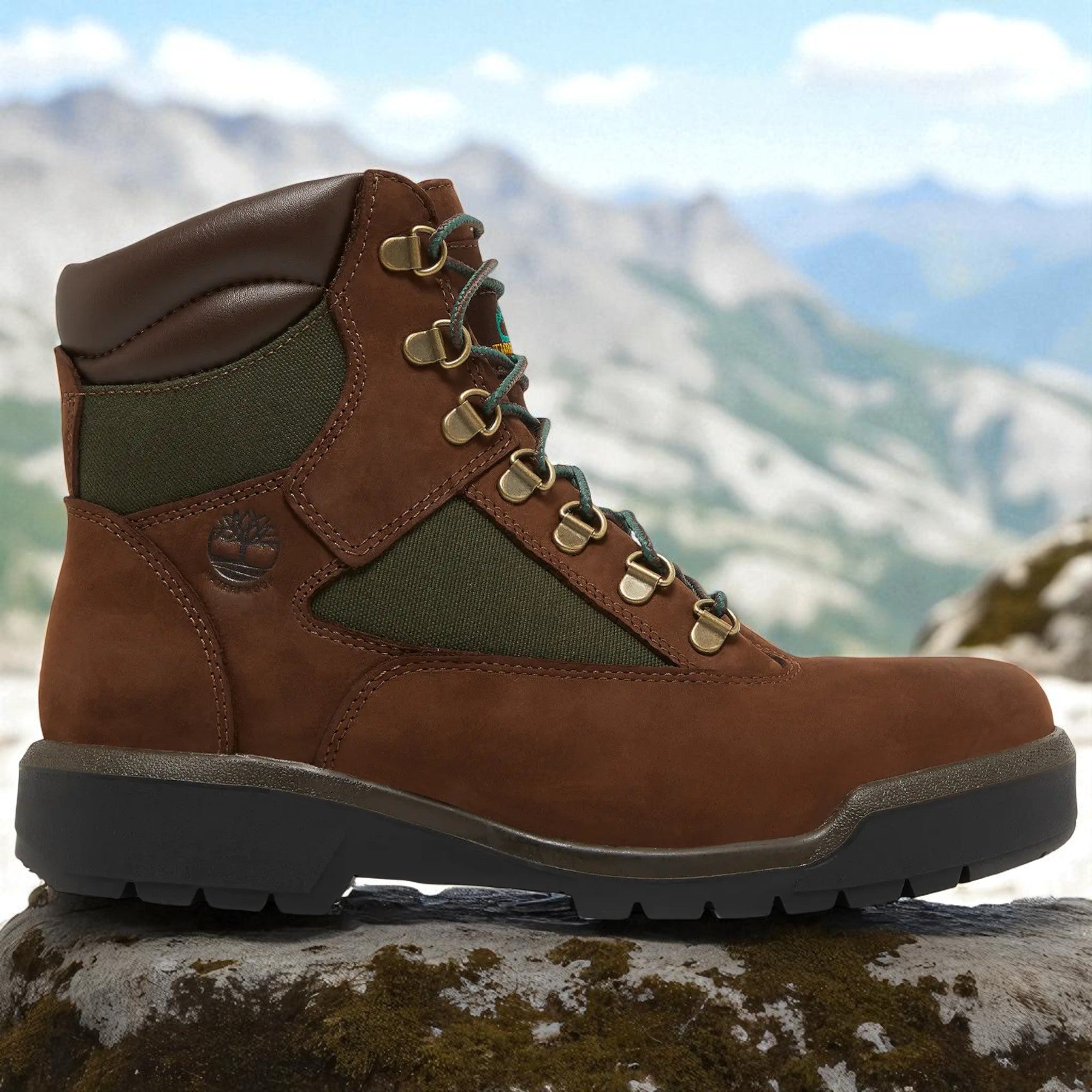 [TB0A18AHD47] Mens Timberland 6 Inch Field Boots 'Beef & Broccoli'