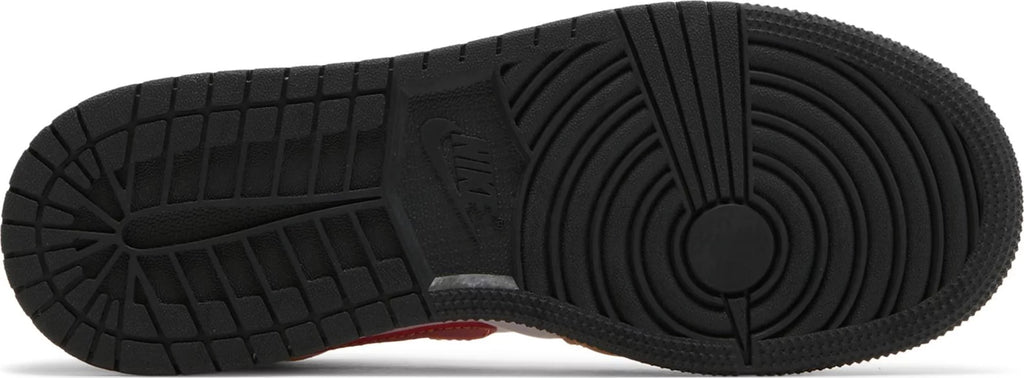 [554725-201] Grade School Air Jordan Retro 1 MID 'Light Curry Cardinal' (GS)