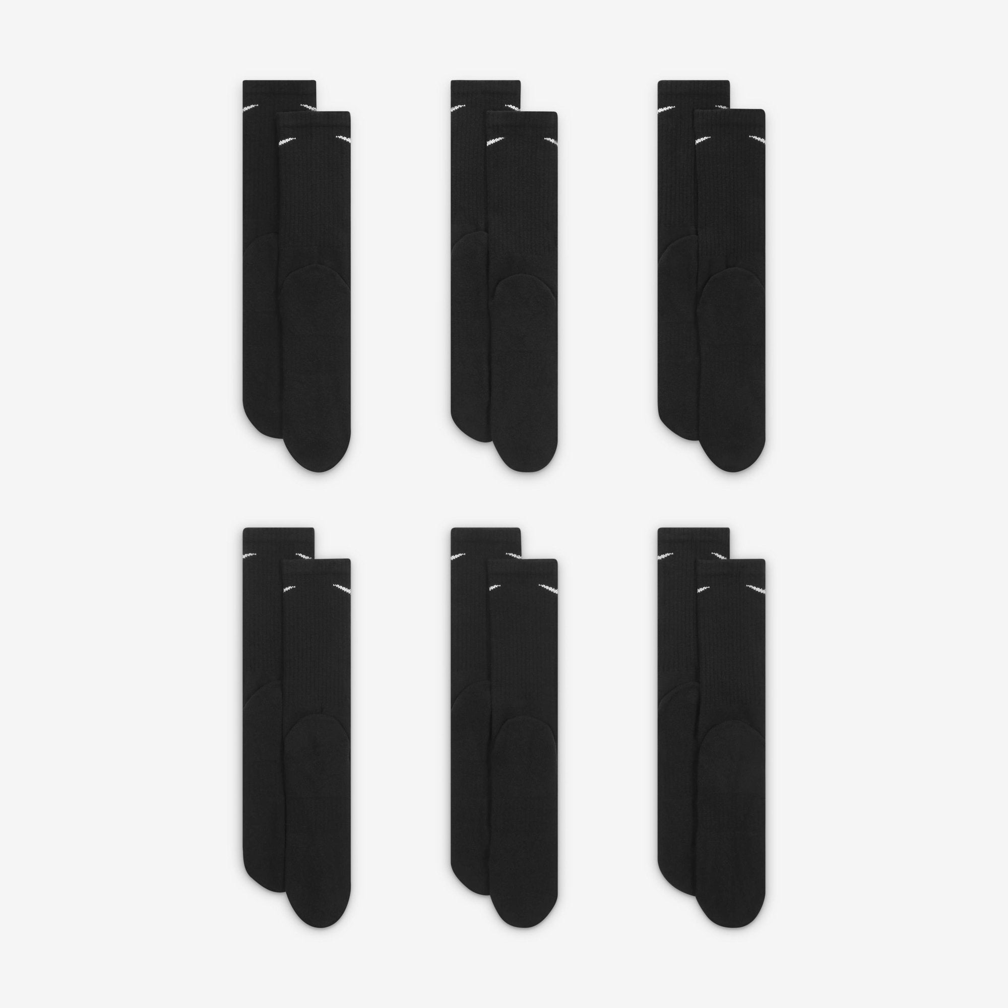 [UN0019-023] YOUTH NIKE DRI-FIT CREW SOCKS (6-PACK)