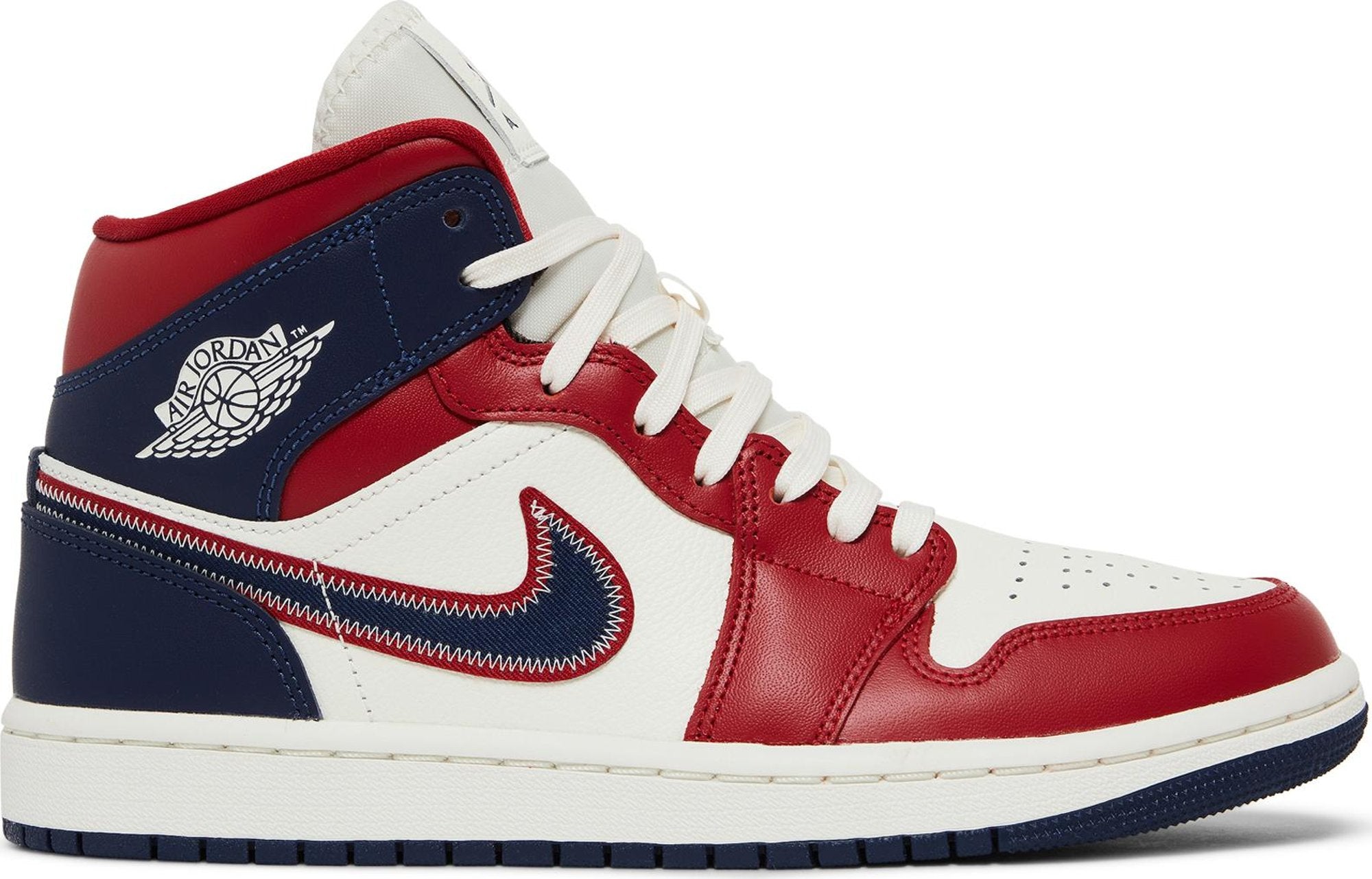 [DQ7648-600] Womens Air Jordan Retro 1 Mid 'USA (2022)' (Women's)