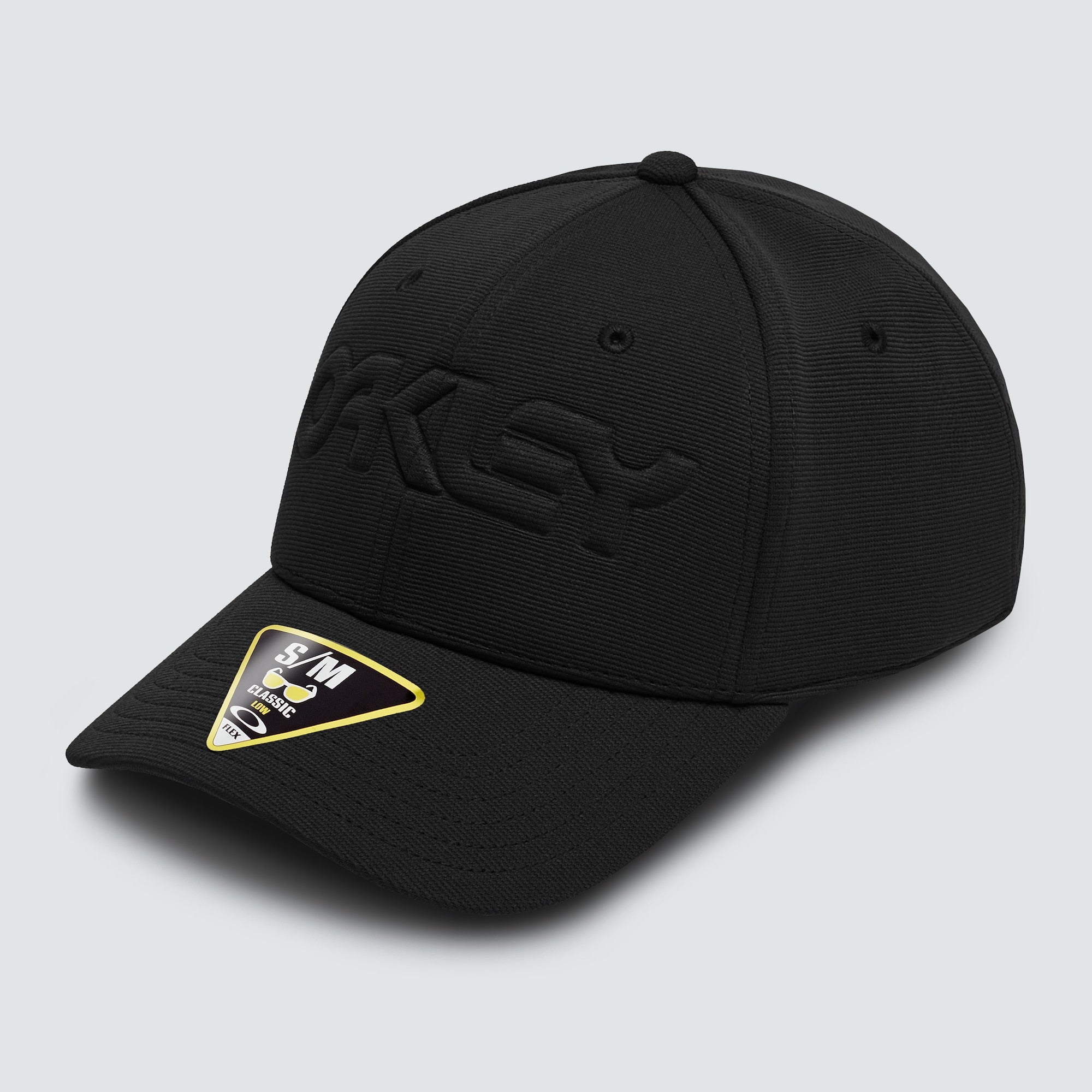 [912208-02E] Mens Oakley 6 PANEL STRETCH HAT EMBOSSED