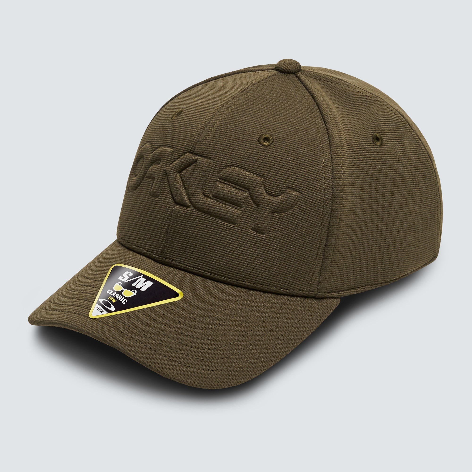 [912208-86L] Mens Oakley 6 PANEL STRETCH HAT EMBOSSED