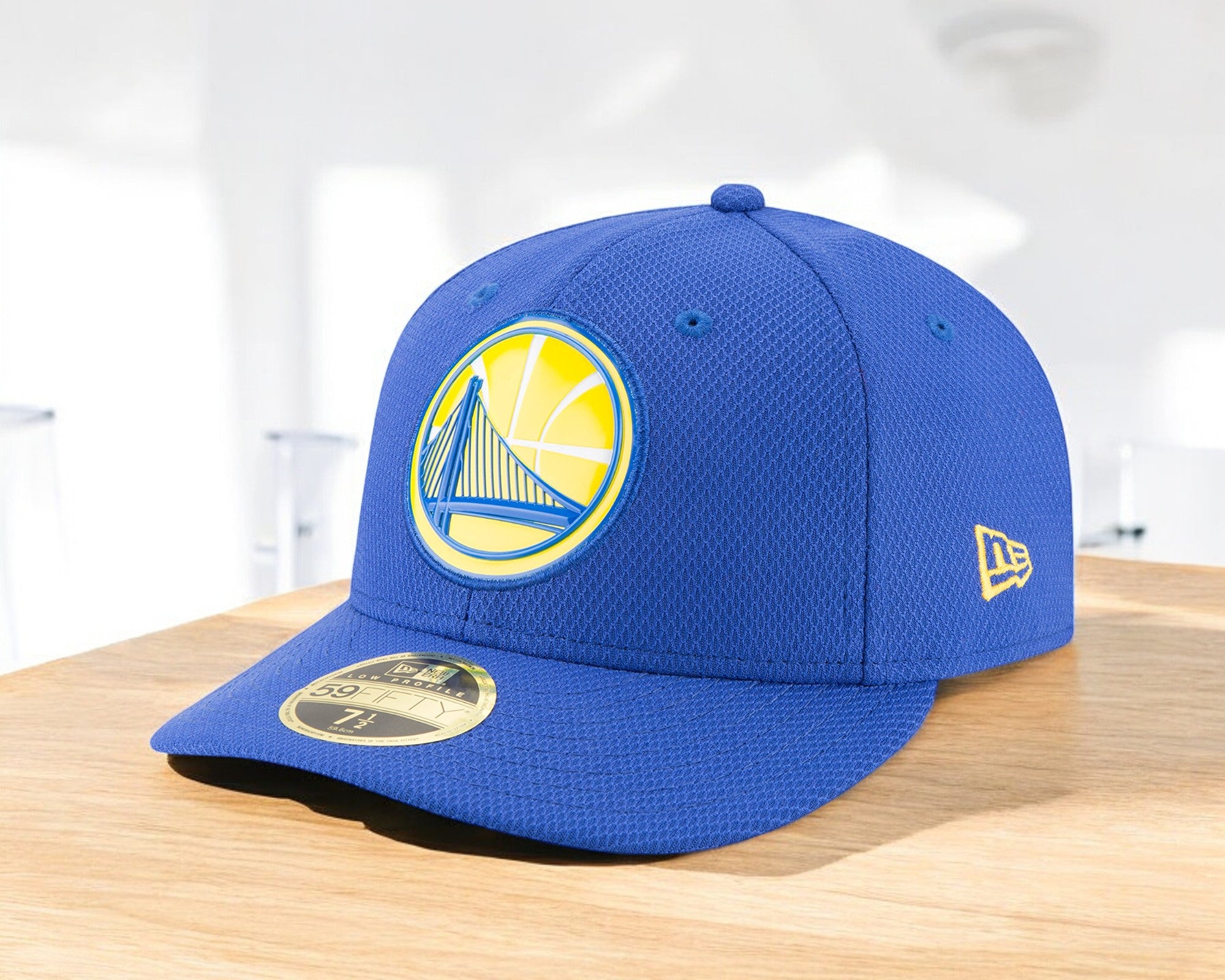 [80451989] Mens New Era NBA Golden State Warriors Beveled Team 59Fifty Fitted