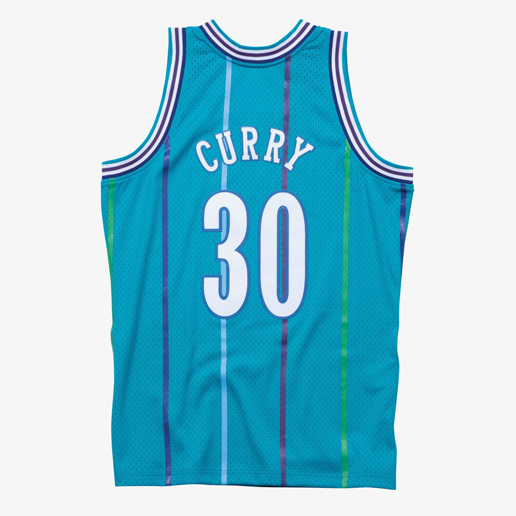 MENS MITCHELL & NESS NBA SWINGMAN ROAD JERSEY HORNETS 1992 DELL CURRY