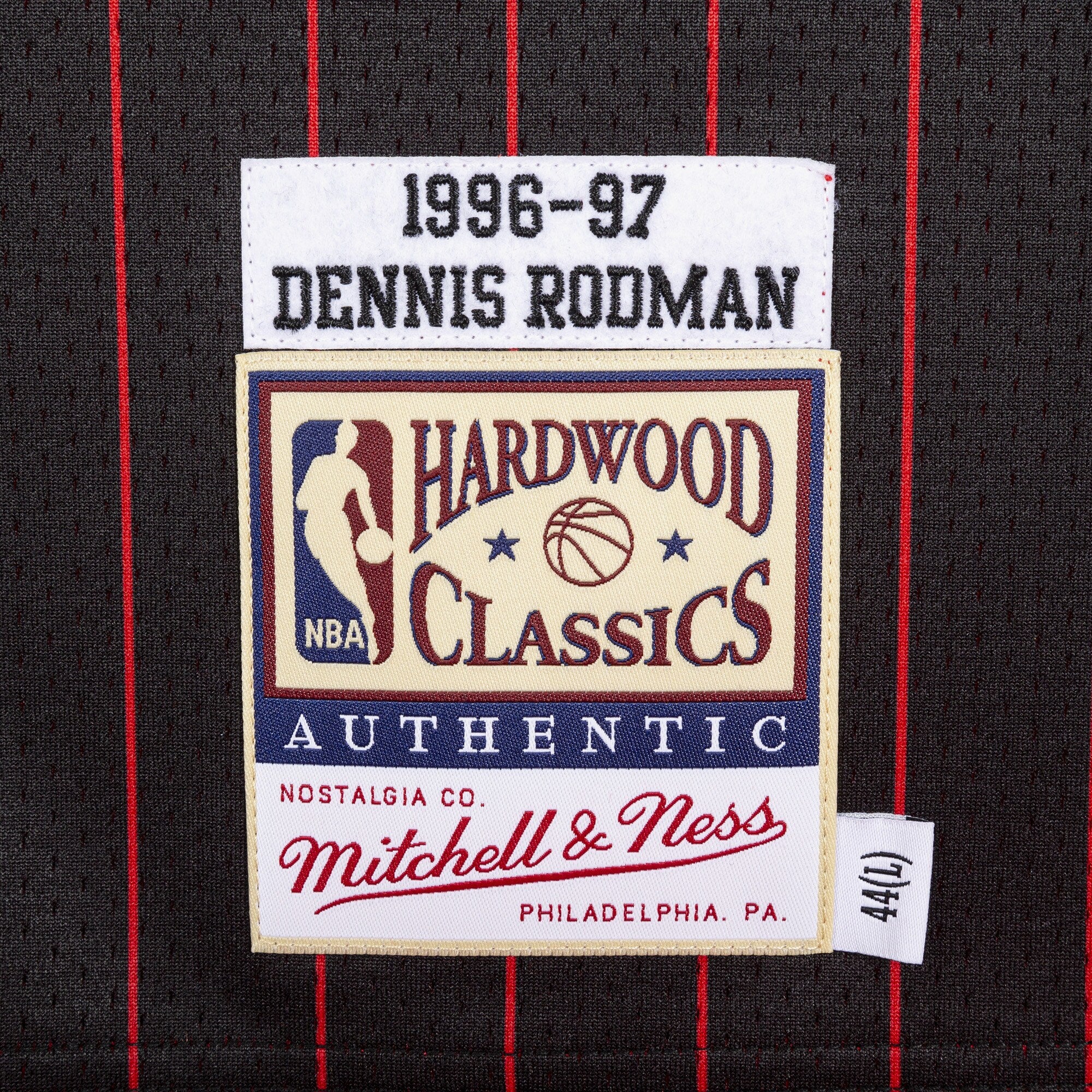 MENS MITCHELL & NESS NBA AUTHENTIC JERSEY BULLS 1996 DENNIS RODMAN