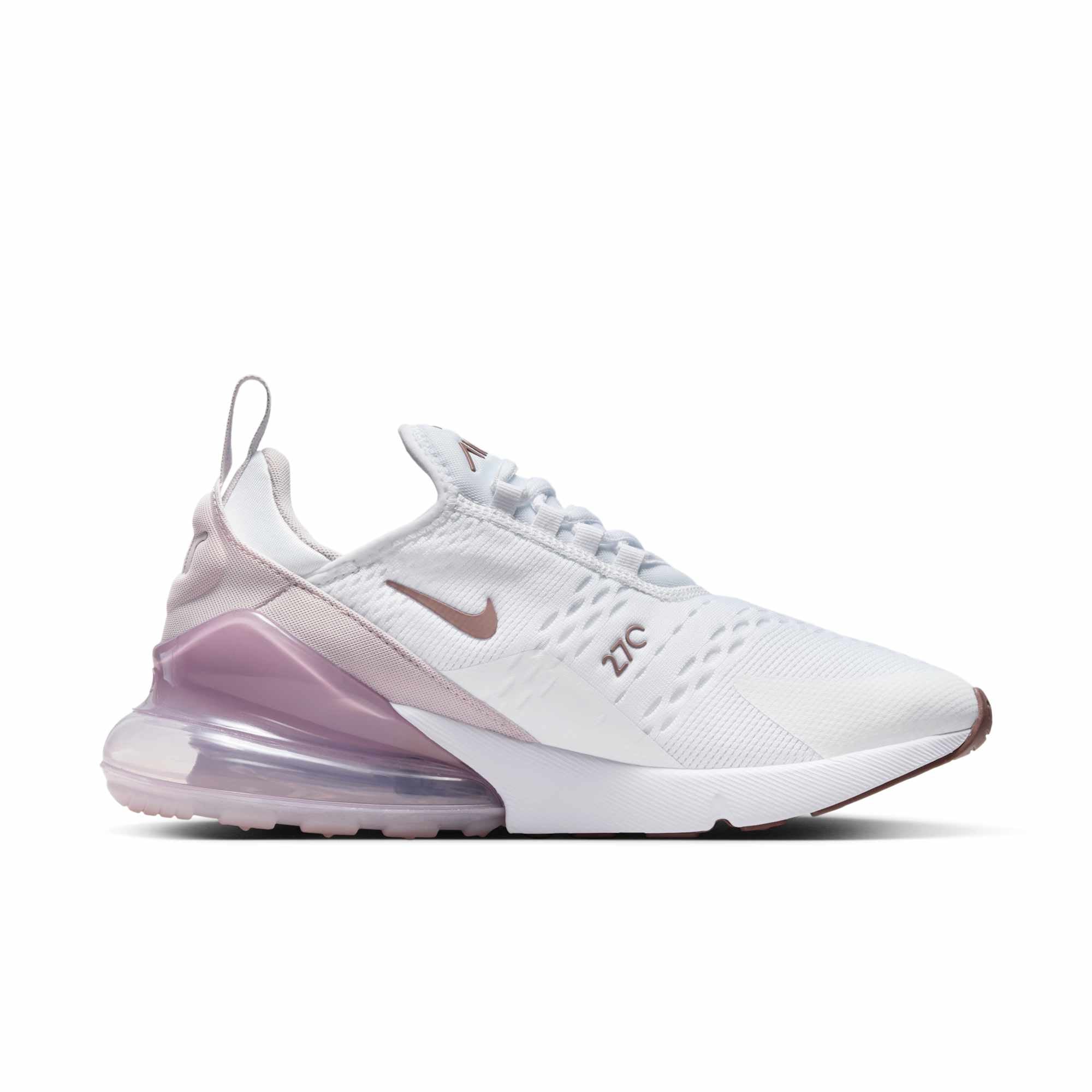 [AH6789-120] WOMENS NIKE AIR MAX 270 'WHITE PLATINUM VIOLET'
