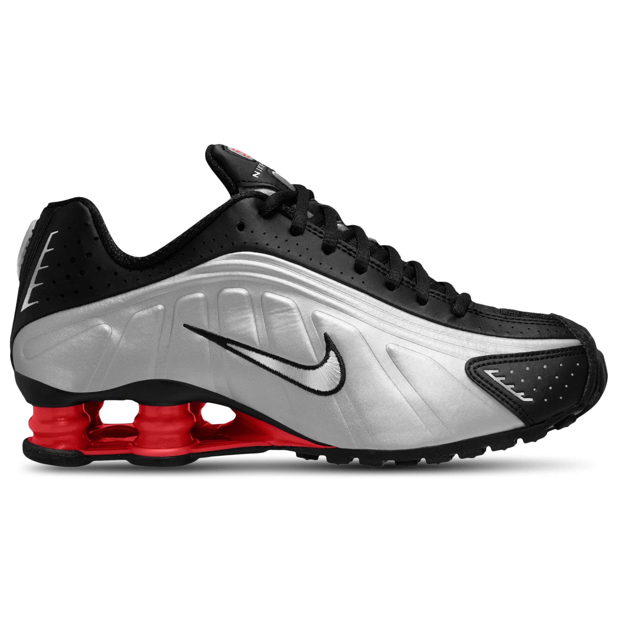 [AR3565-011] WOMENS NIKE SHOX R4 'BLACK METALLIC SILVER (2025)'