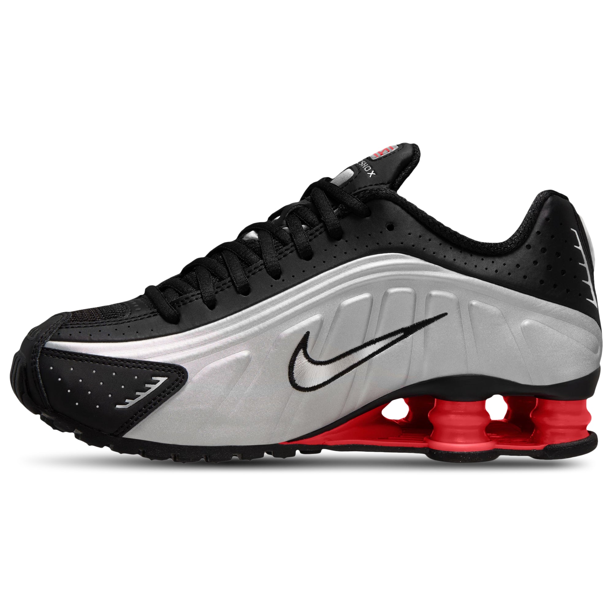 [AR3565-011] WOMENS NIKE SHOX R4 'BLACK METALLIC SILVER (2025)'